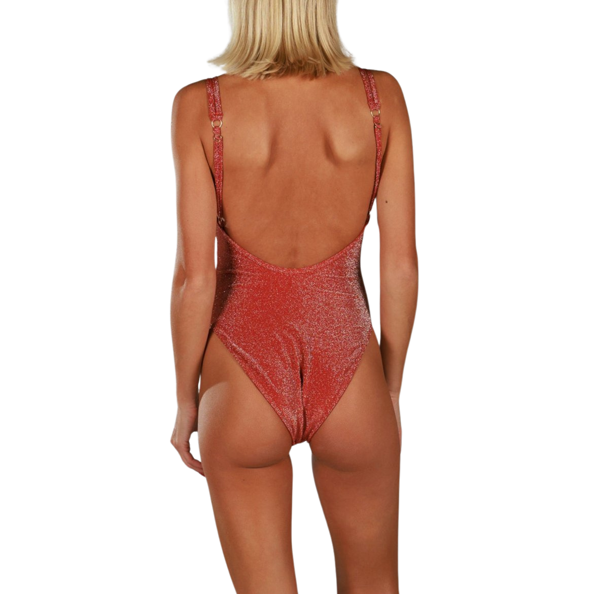 JOHANNA SPARKLE CHOCO | One-piece Swimsuit