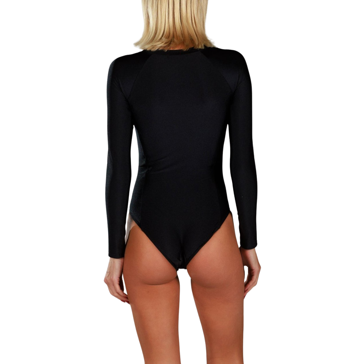 ZUZANA METALLIC BLACK | Surf One-piece Swimsuit