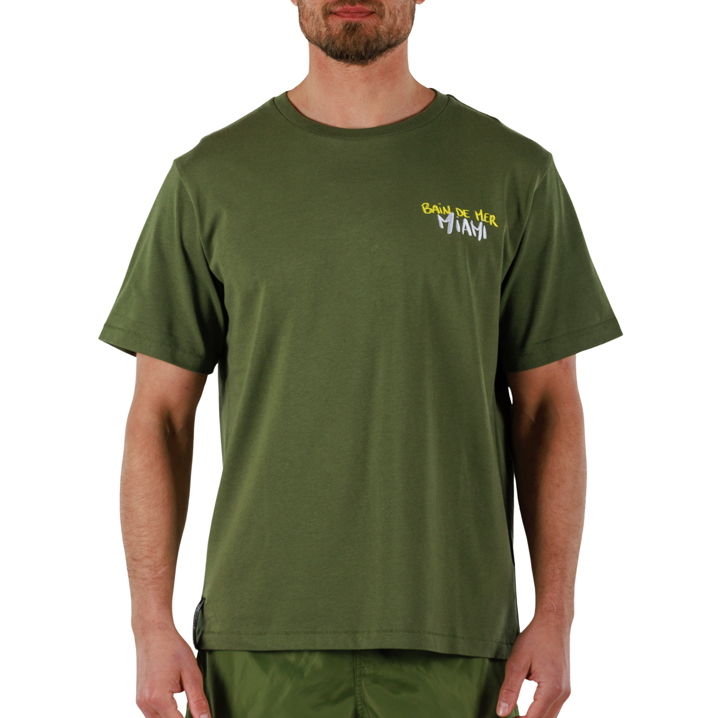 ALLARD MILITARY GREEN | Mens Cotton Oversized T-Shirt BDM MIAMI