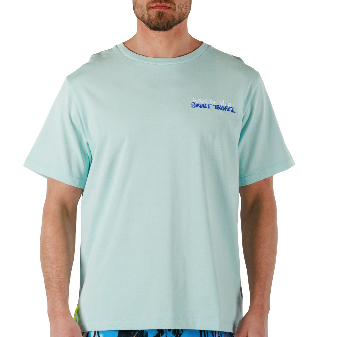 ALLARD SKY BLUE | Mens Cotton Oversized T-Shirt ST. TROPEZ BOAT