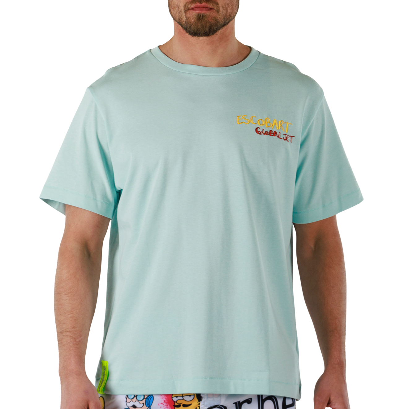 ALLARD SKY BLUE | Mens Cotton Oversized T-Shirt GLOBAL JET