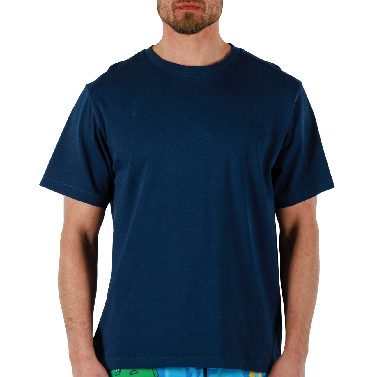 ALLARD NAVY BLUE | Mens Cotton Oversized T-Shirt BDM CLASSIC