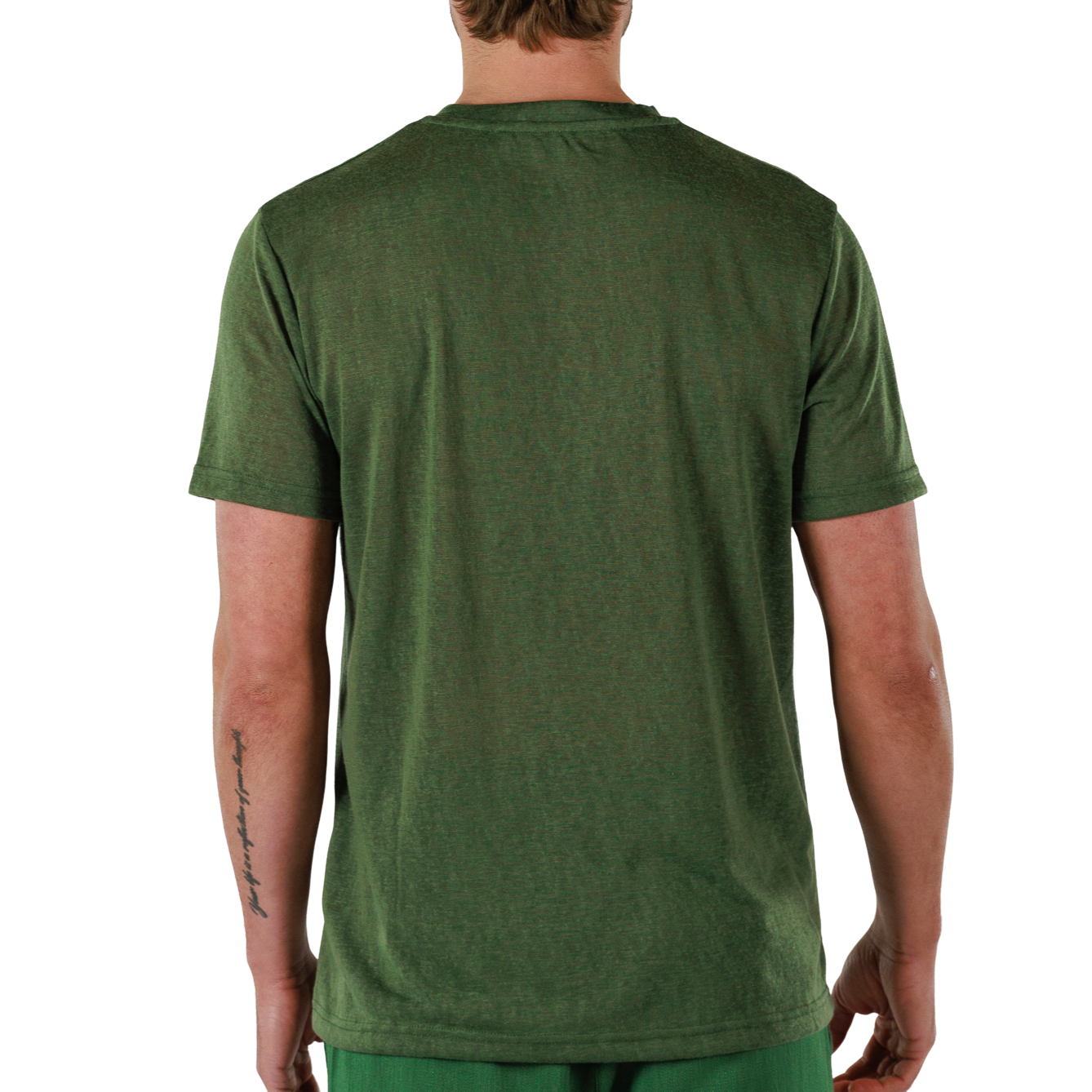 MILITARY GREEN | Mens Linen T-shirt