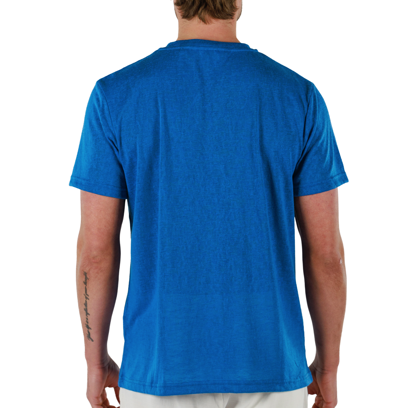 REGATTA BLUE | Mens Linen T-shirt