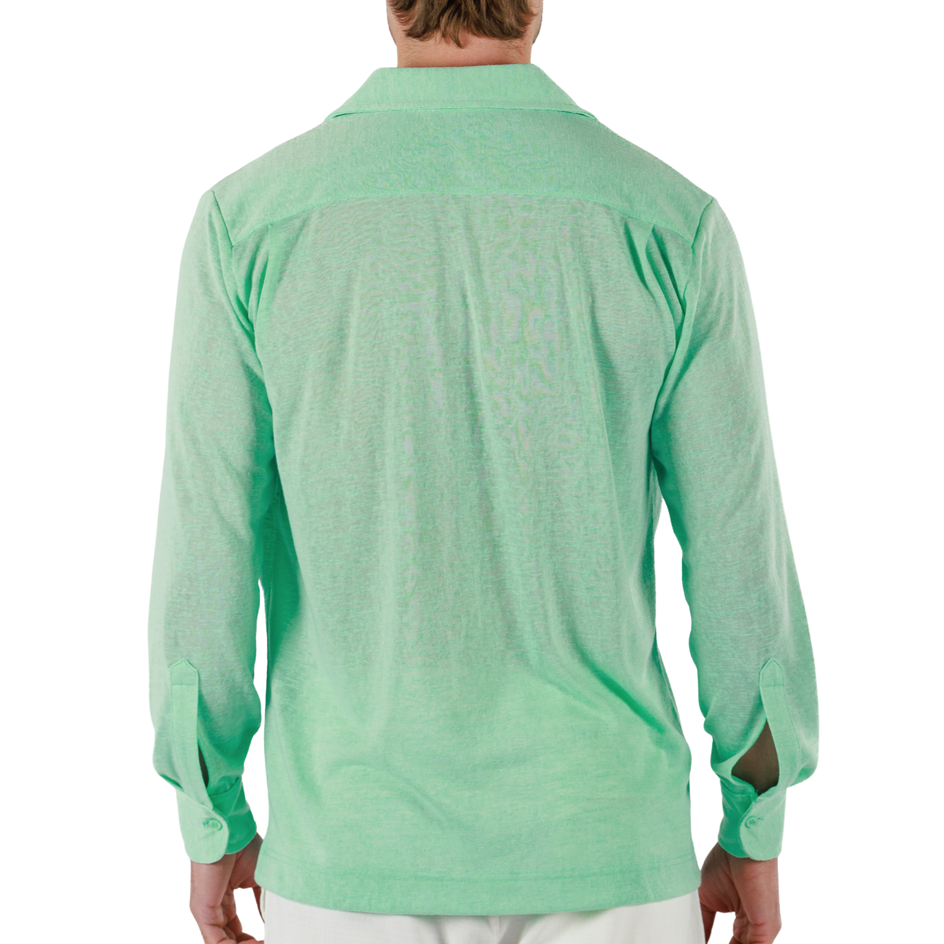 BROOK GREEN | Mens Linen Shirt Long Sleeve