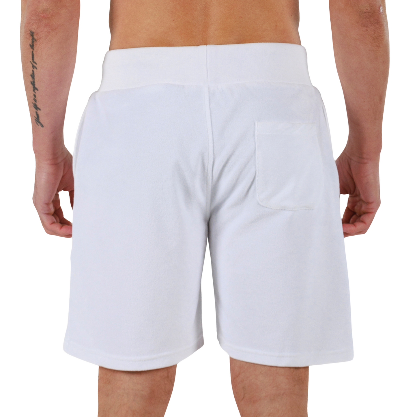 WHITE | BDM Towelling Shorts
