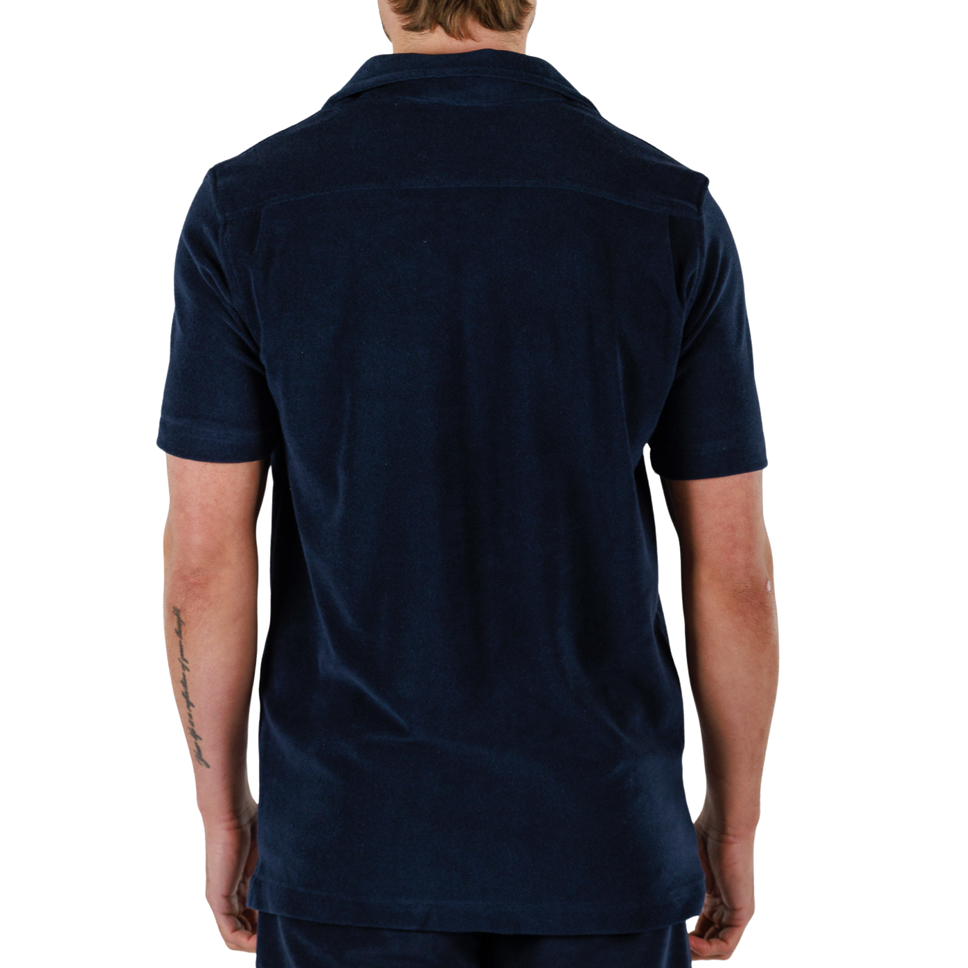 NAVY BLUE | BDM Towelling Shirt Short Sleeve