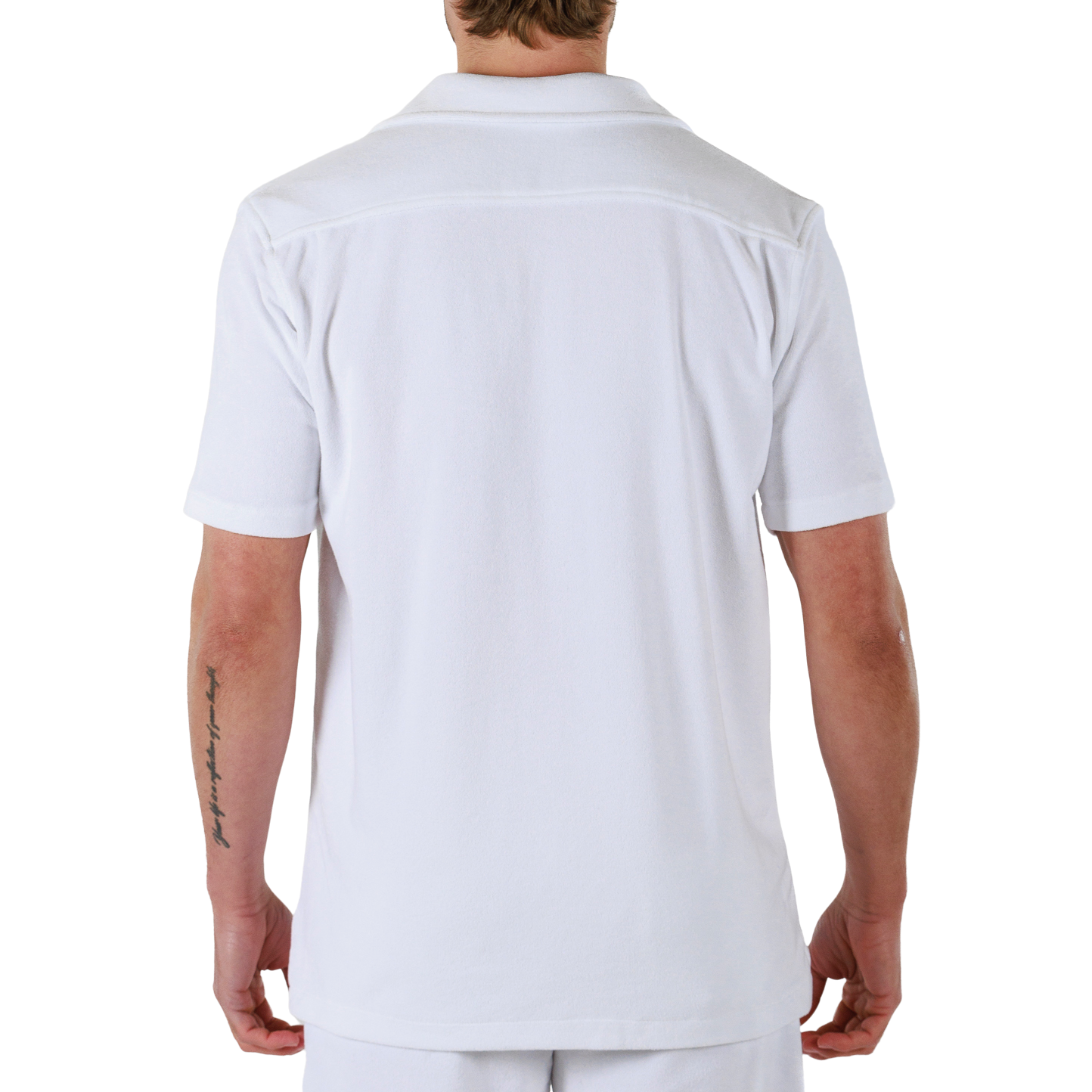 WHITE | BDM Towelling Shirt Short Sleeve