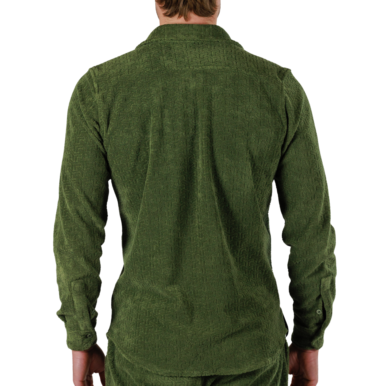 JACQUARD MILITARY GREEN | Shirt Long Sleeve