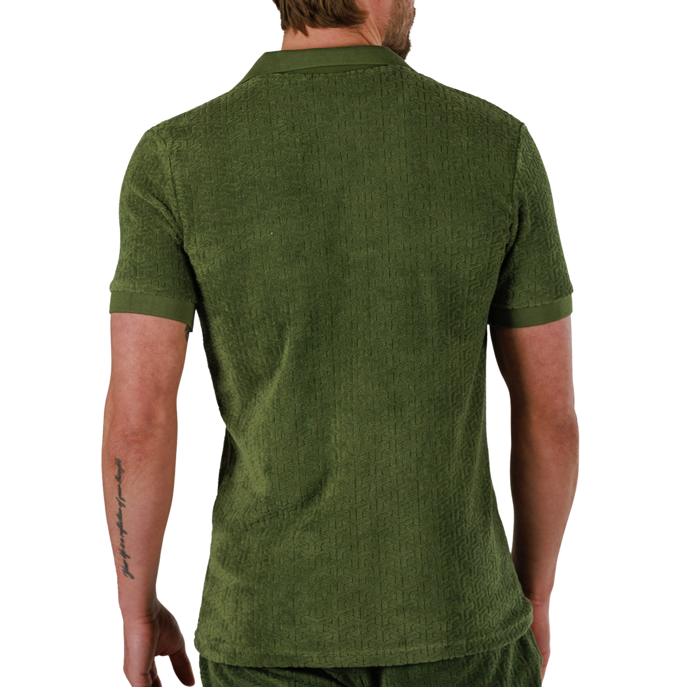 JACQUARD MILITARY GREEN | Polo