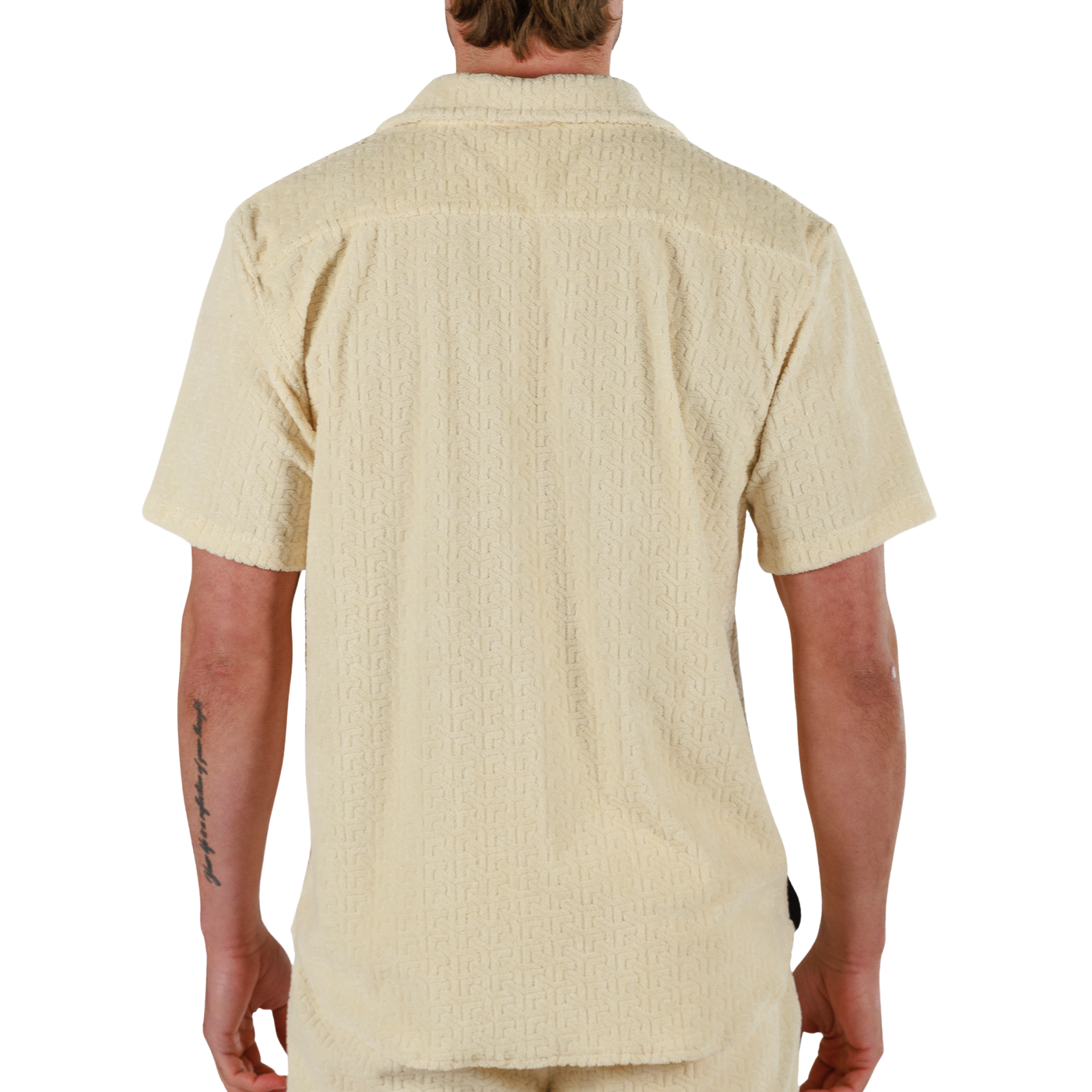 JACQUARD ECRU | Shirt Short Sleeve