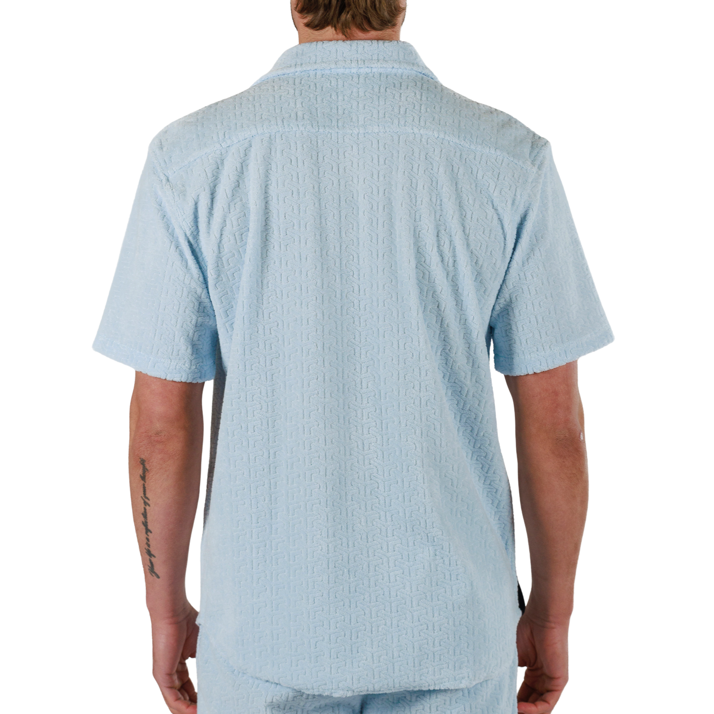 JACQUARD SKY BLUE | Shirt Short Sleeve