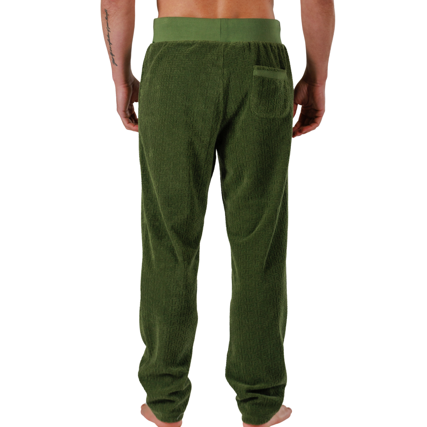 JACQUARD MILITARY GREEN | Pants