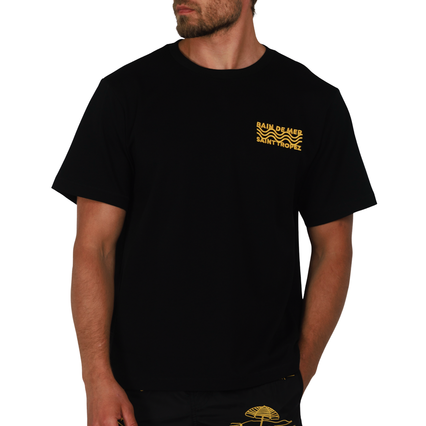ALLARD BLACK | Mens Cotton Oversized T-Shirt BDM OFFSHORE