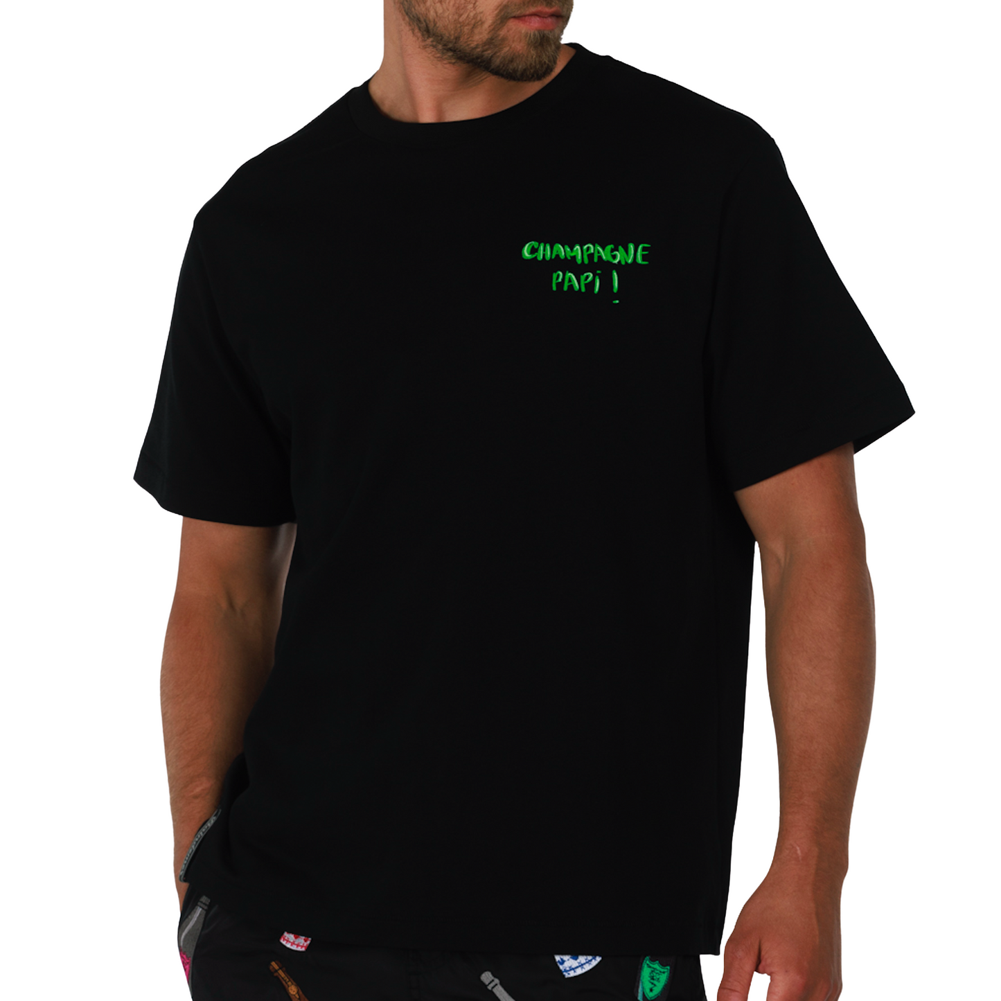 ALLARD BLACK | Mens Cotton Oversized T-Shirt CHAMPAGNE PAPI