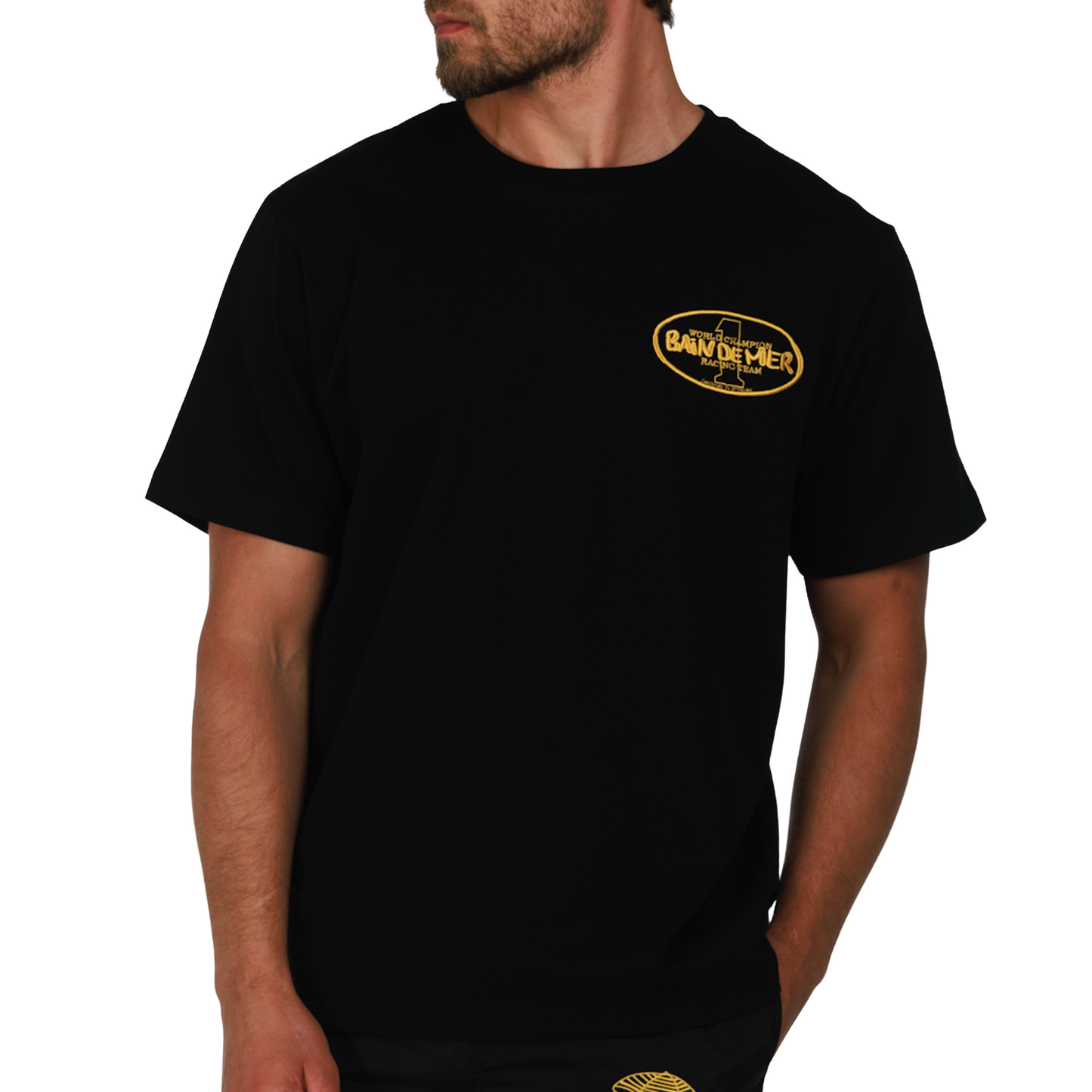 ALLARD BLACK | Mens Cotton Oversized T-Shirt CHAMPION