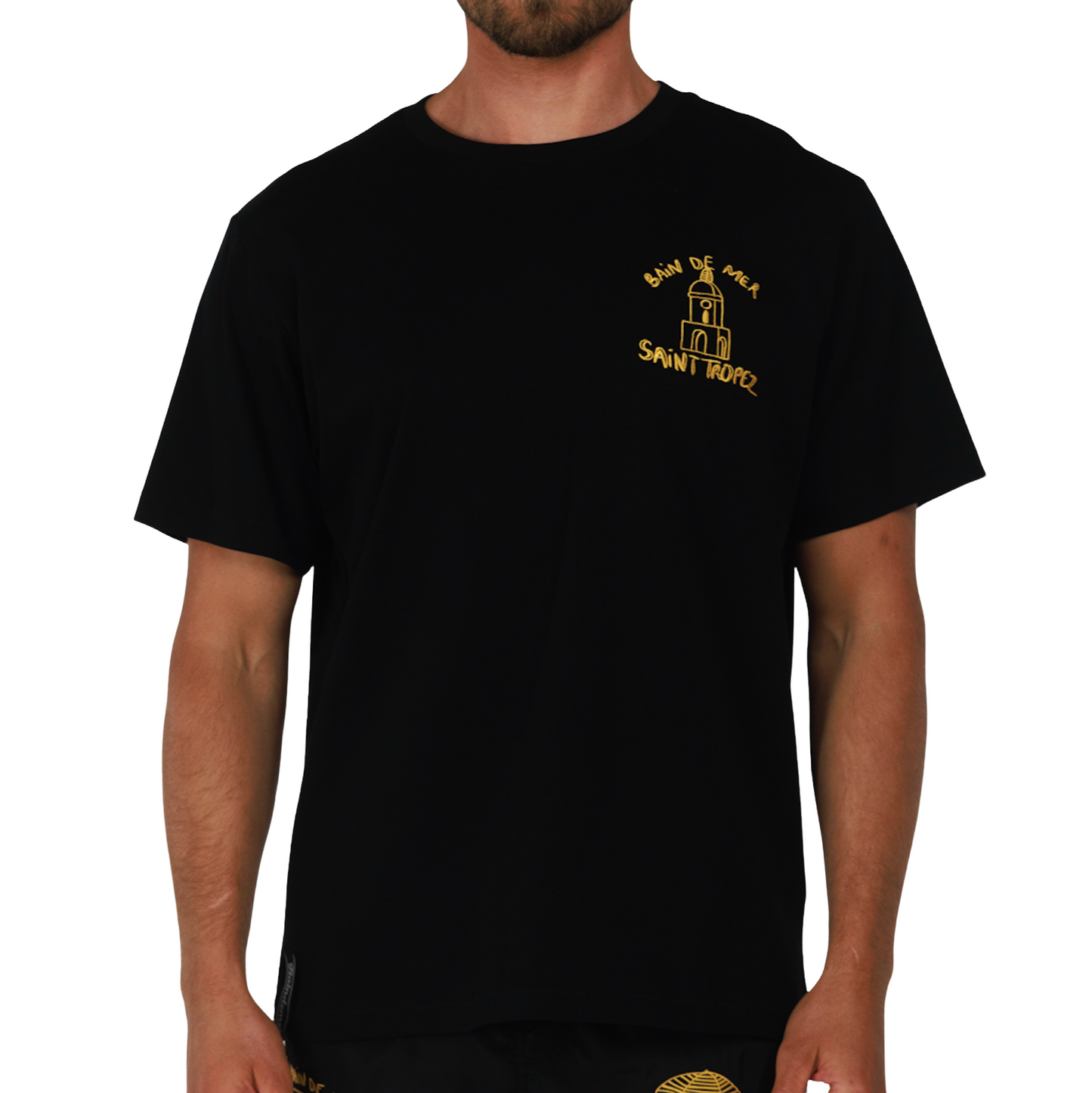 ALLARD BLACK | Mens Cotton Oversized T-Shirt PLACE DES LICES