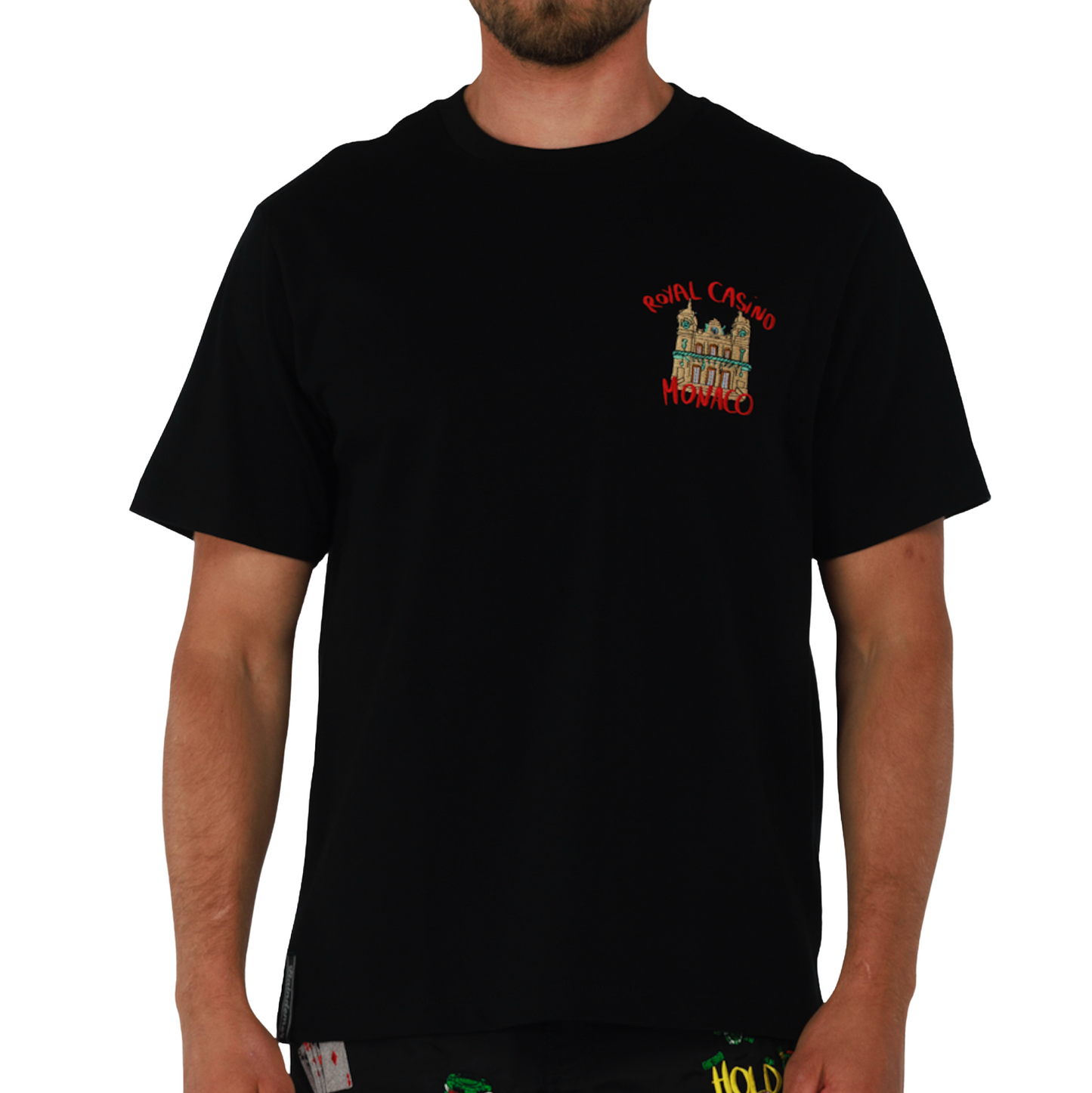 ALLARD BLACK | Mens Cotton Oversized T-Shirt ROYAL CASINO
