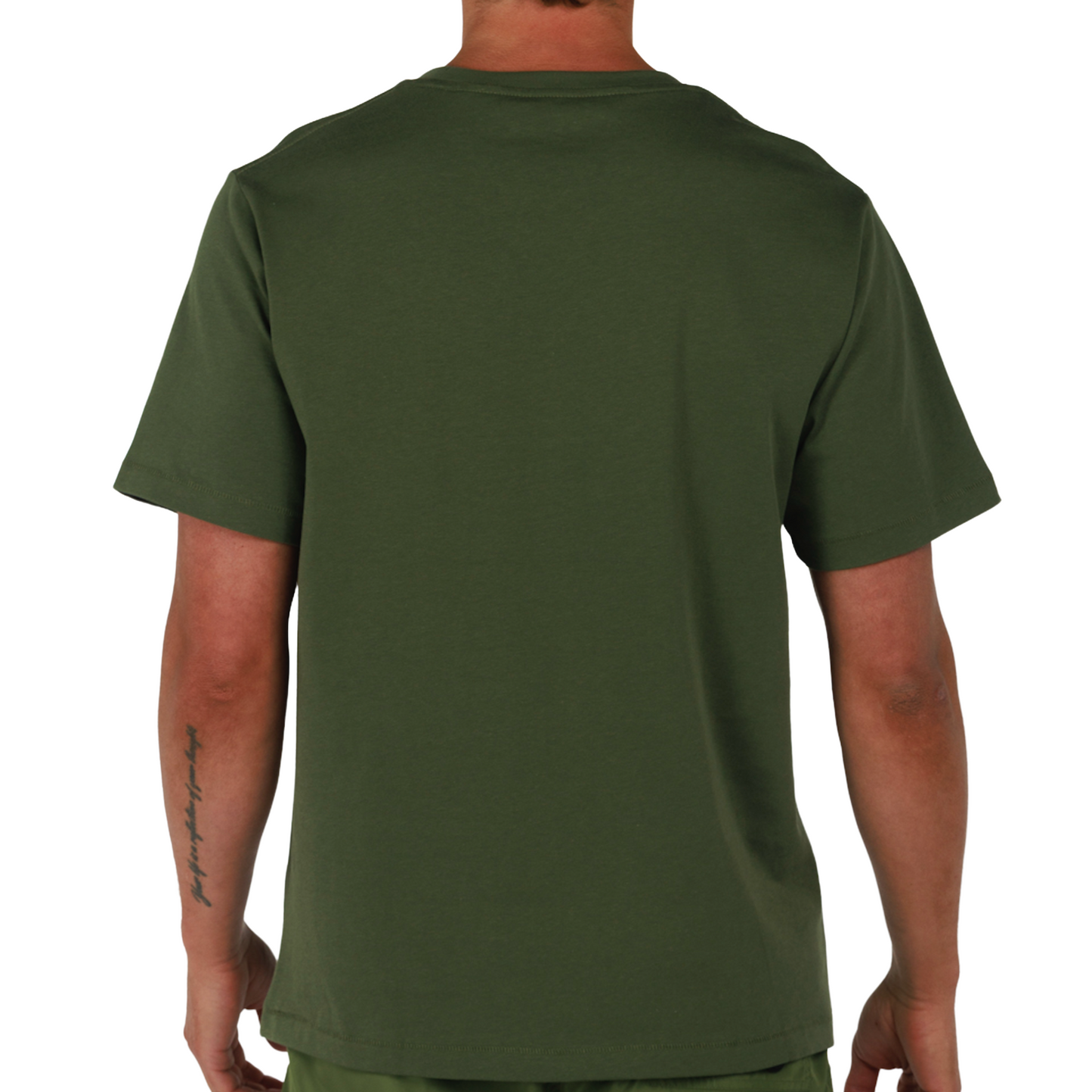 ALLARD MILITARY GREEN | Mens Cotton Oversized T-Shirt BDM CLASSIC SMALL