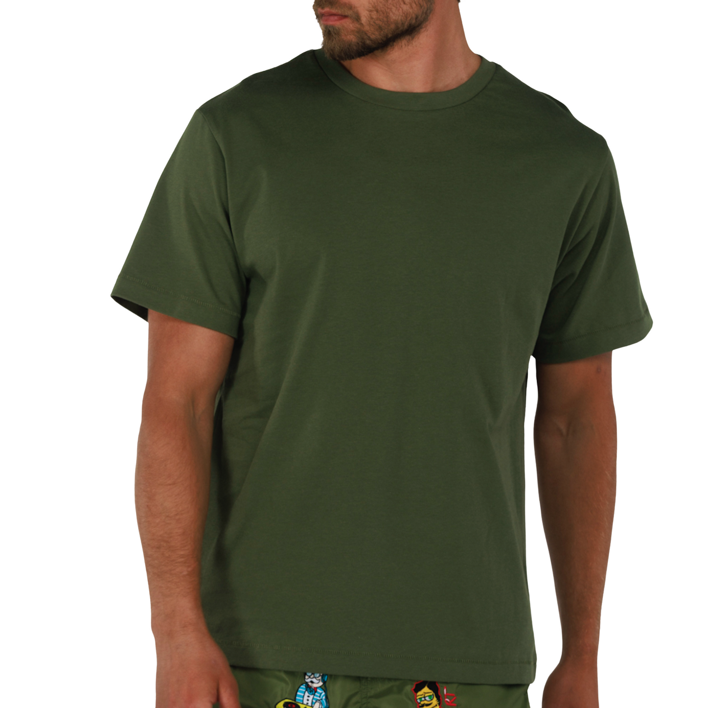 ALLARD MILITARY GREEN | Mens Cotton Oversized T-Shirt BDM FORB`S