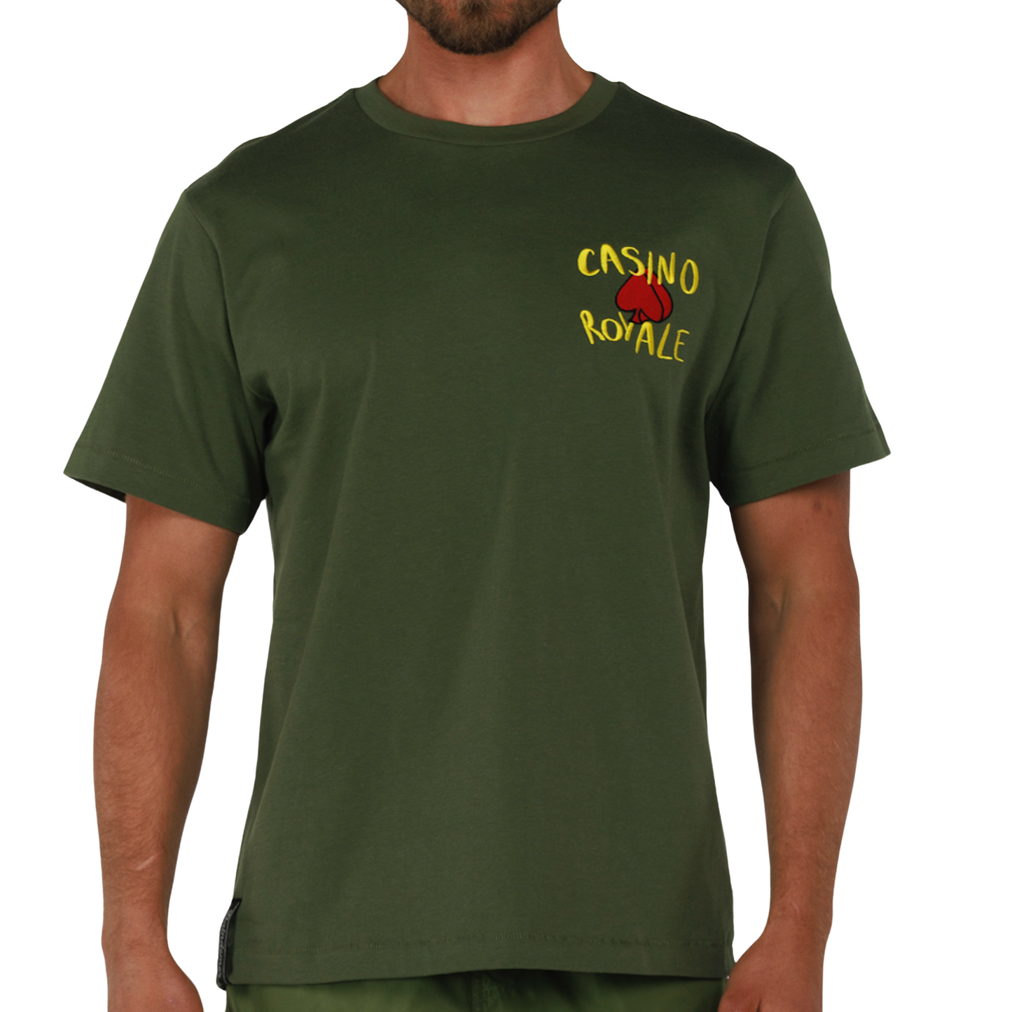 ALLARD MILITARY GREEN | Mens Cotton Oversized T-Shirt BILLIONAIRES CLUB
