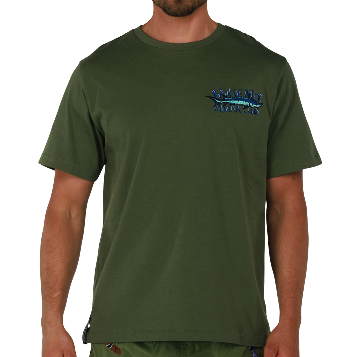 ALLARD MILITARY GREEN | Mens Cotton Oversized T-Shirt CAVIAR CLUB