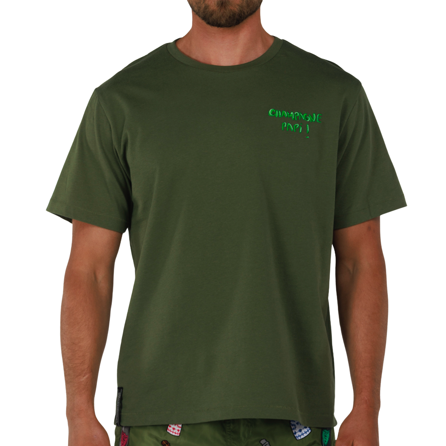 ALLARD MILITARY GREEN | Mens Cotton Oversized T-Shirt CHAMPAGNE PAPI