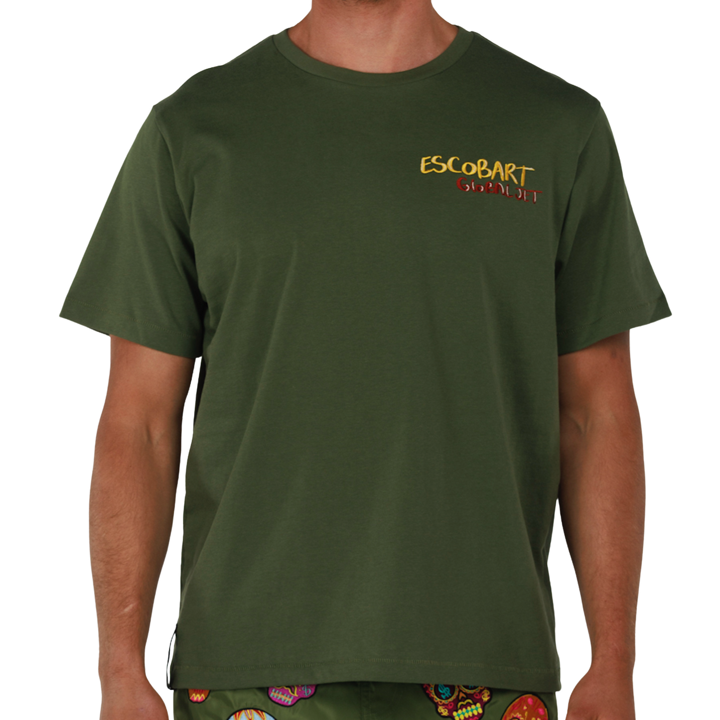 ALLARD MILITARY GREEN | Mens Cotton Oversized T-Shirt GLOBAL JET