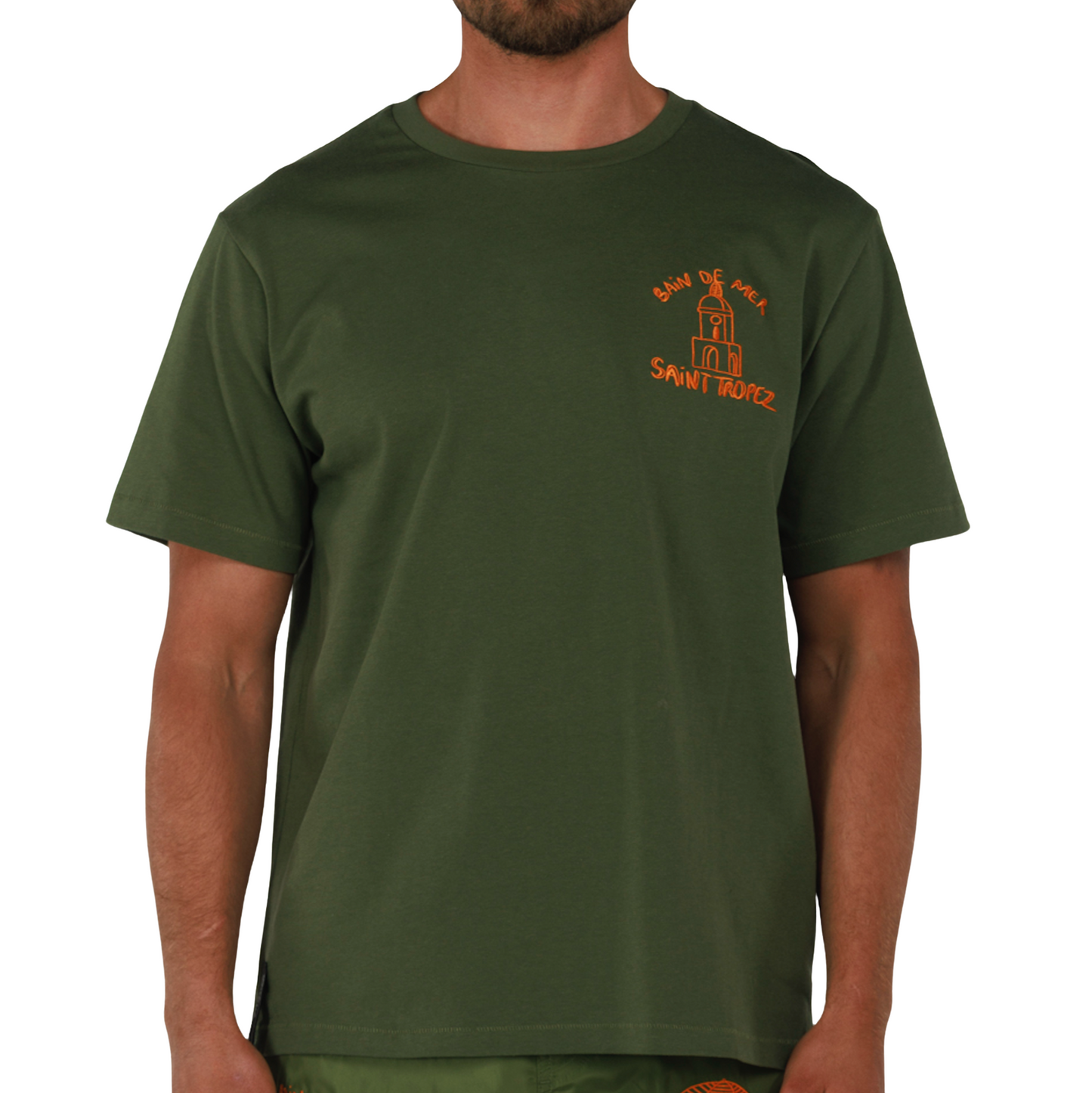 ALLARD MILITARY GREEN | Mens Cotton Oversized T-Shirt PLACE DES LICES
