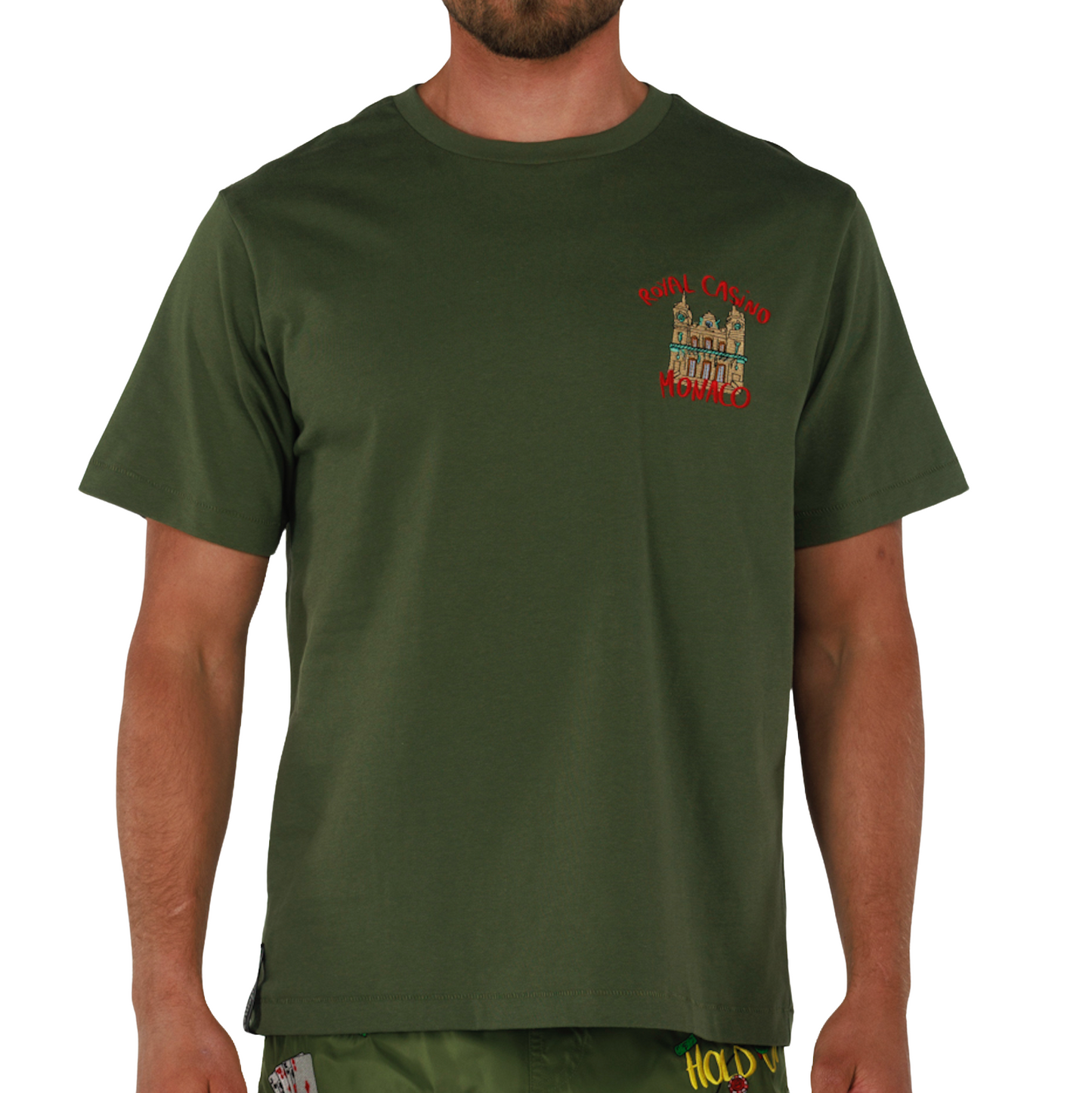 ALLARD MILITARY GREEN | Mens Cotton Oversized T-Shirt ROYAL CASINO
