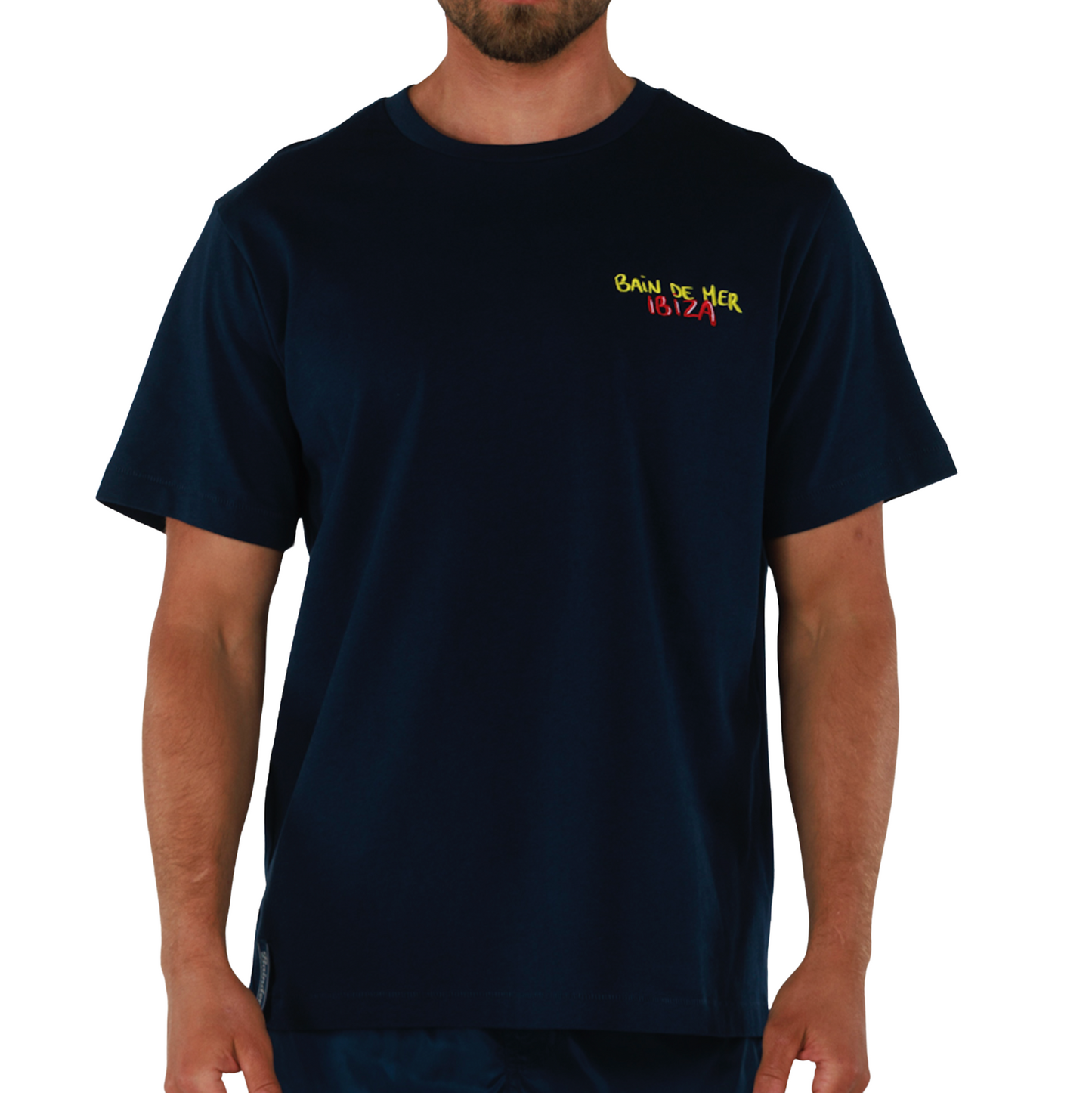 ALLARD NAVY BLUE | Mens Cotton Oversized T-Shirt BDM IBIZA