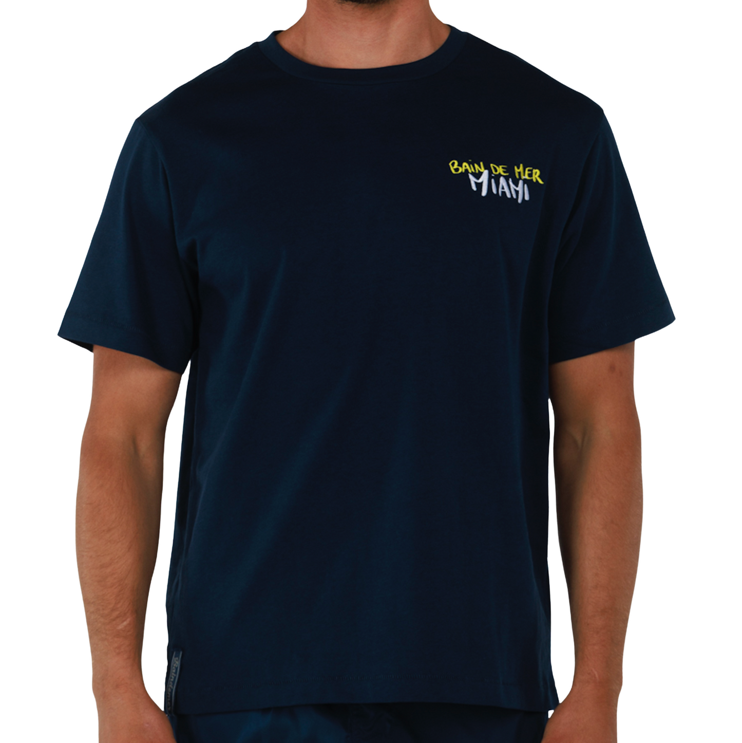 ALLARD NAVY BLUE | Mens Cotton Oversized T-Shirt BDM MIAMI