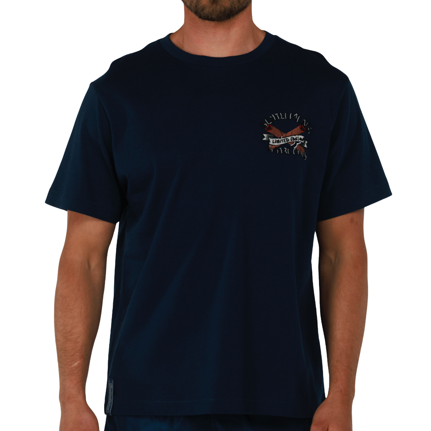 ALLARD NAVY BLUE | Mens Cotton Oversized T-Shirt CIGARE