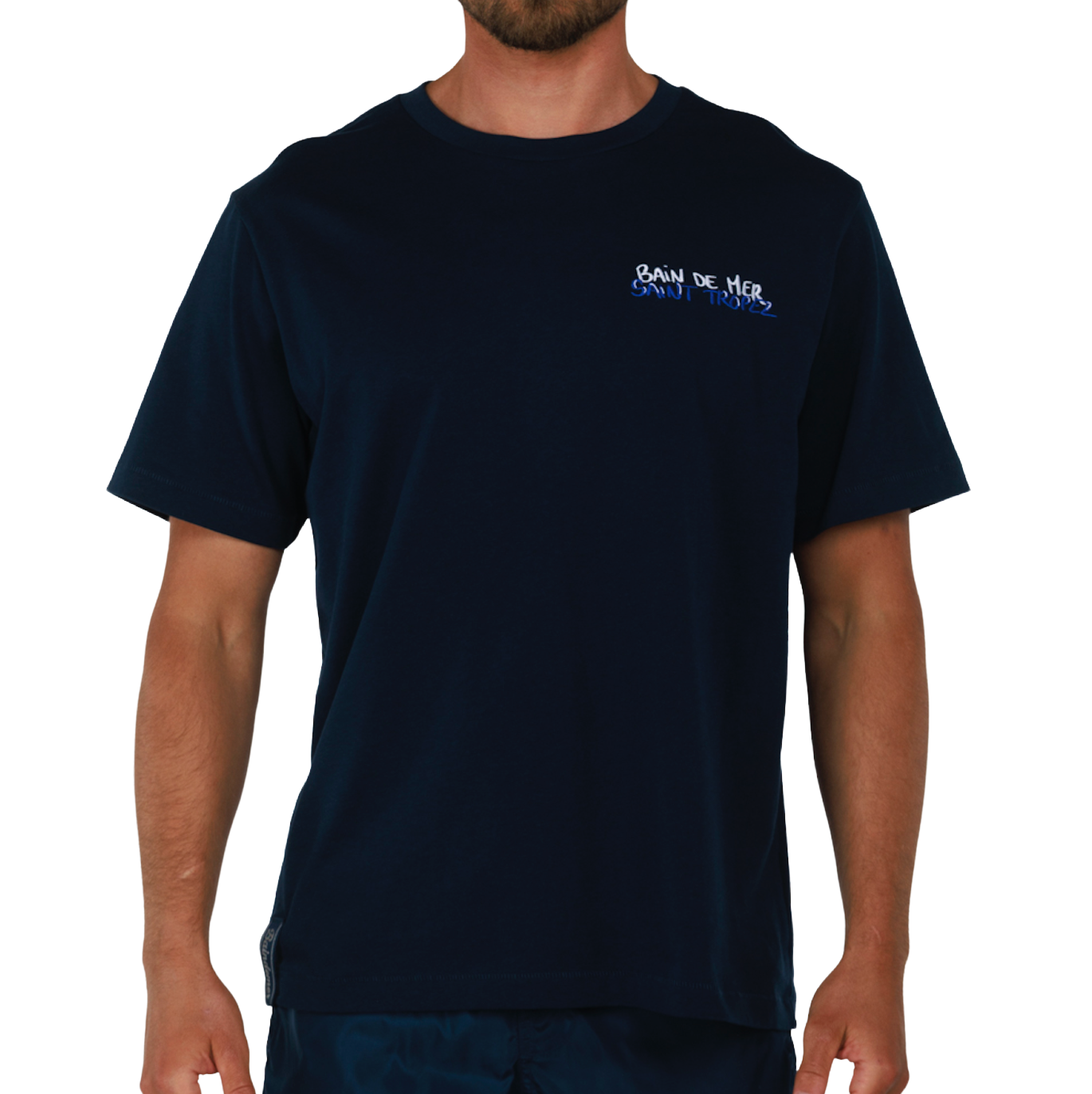 ALLARD NAVY BLUE | Mens Cotton Oversized T-Shirt ST. TROPEZ BOAT
