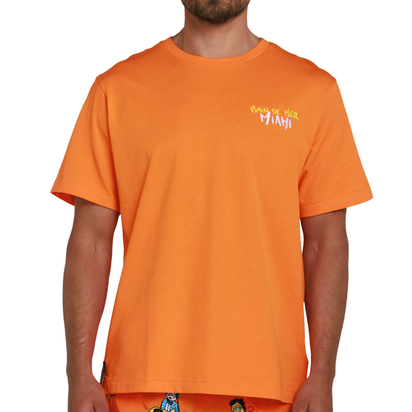 ALLARD ORANGE | Mens Cotton Oversized T-Shirt BDM MIAMI