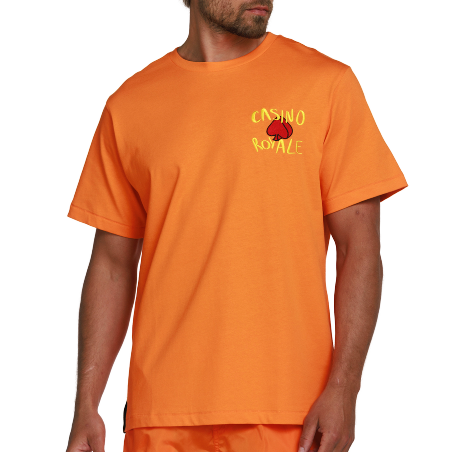ALLARD ORANGE | Mens Cotton Oversized T-Shirt BILLIONAIRES CLUB