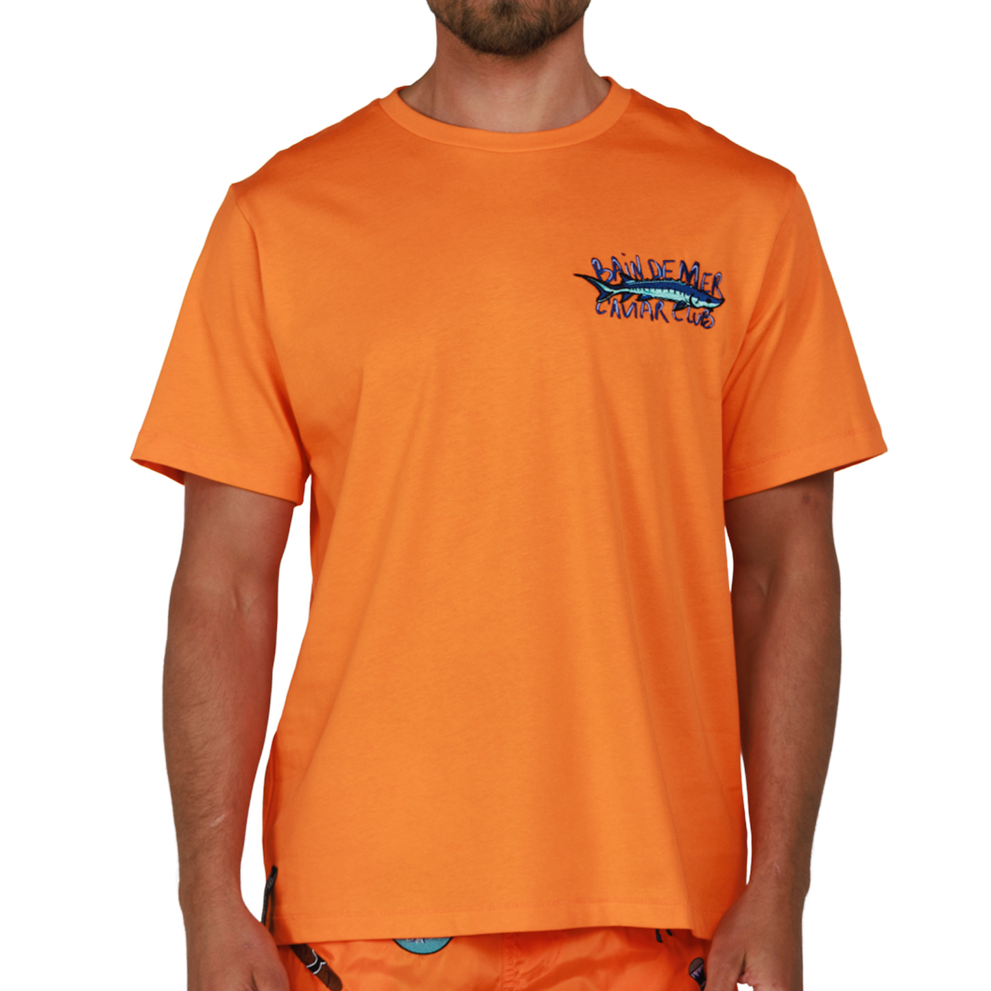 ALLARD ORANGE | Mens Cotton Oversized T-Shirt CAVIAR CLUB
