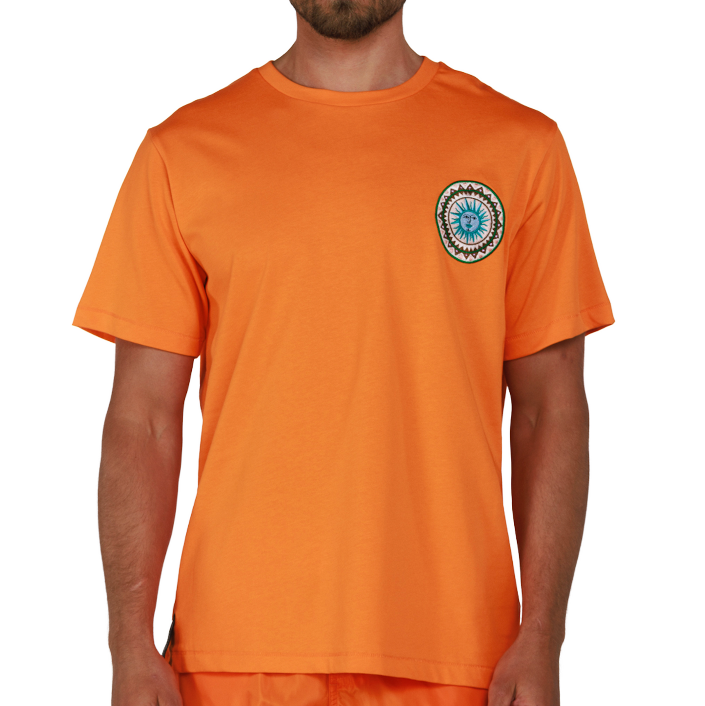 ALLARD ORANGE | Mens Cotton Oversized T-Shirt MEDITERRANEAN