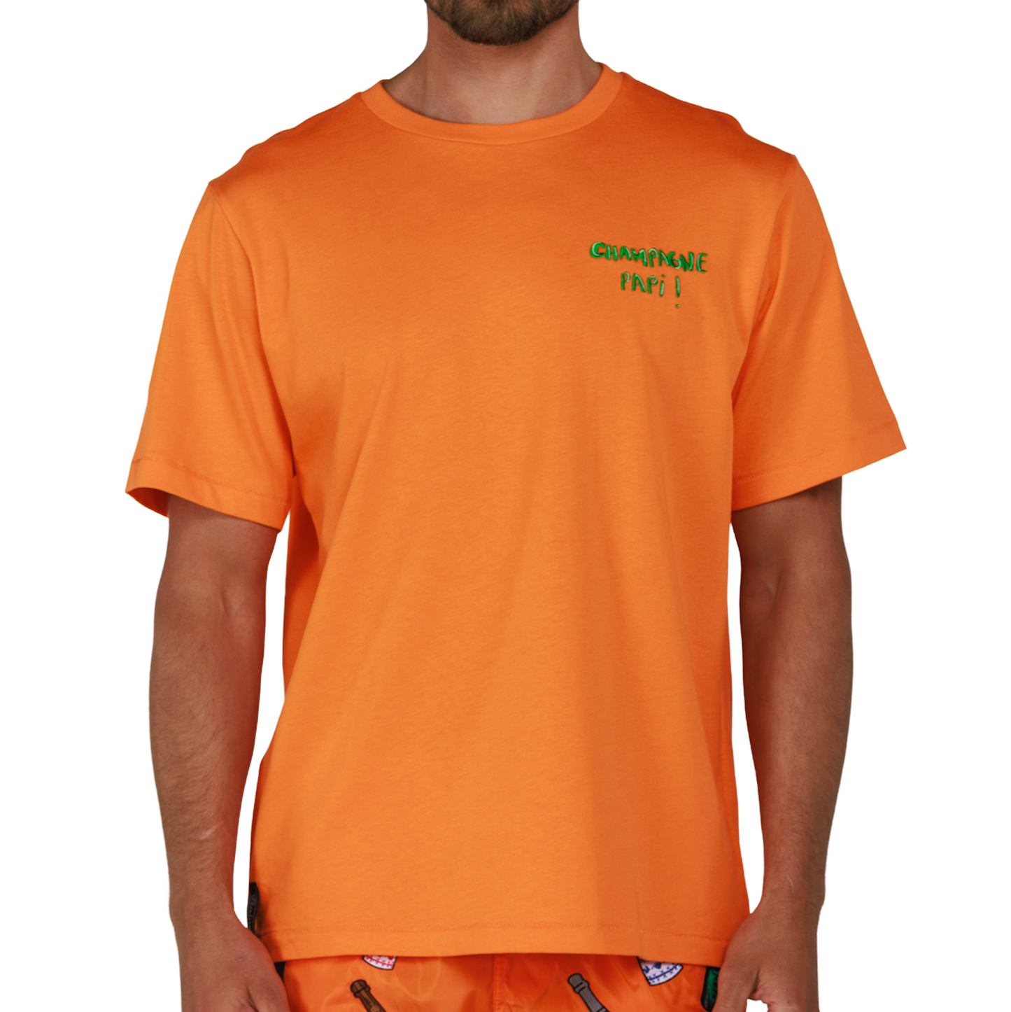 ALLARD ORANGE | Mens Cotton Oversized T-Shirt CHAMPAGNE PAPI