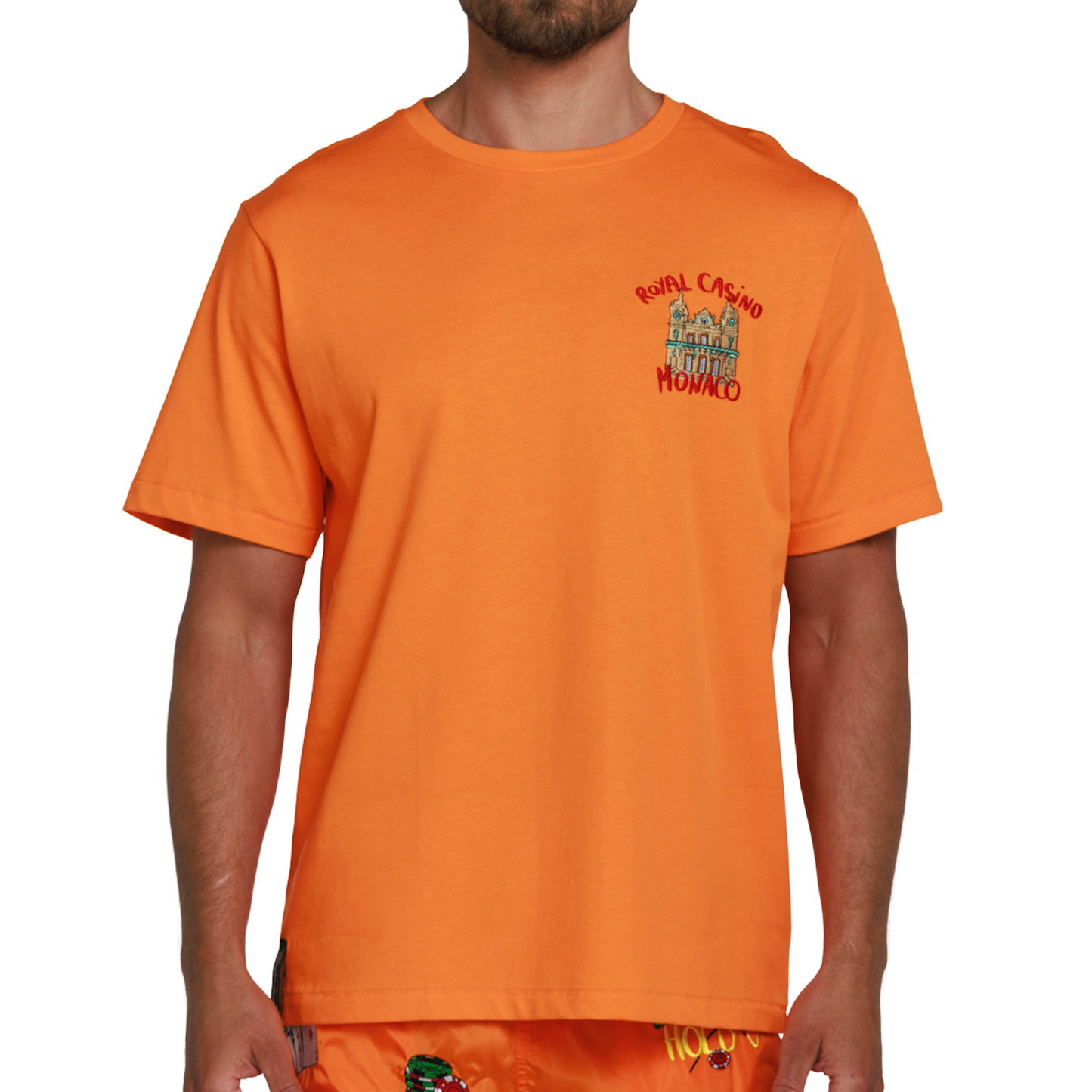ALLARD ORANGE | Mens Cotton Oversized T-Shirt ROYAL CASINO