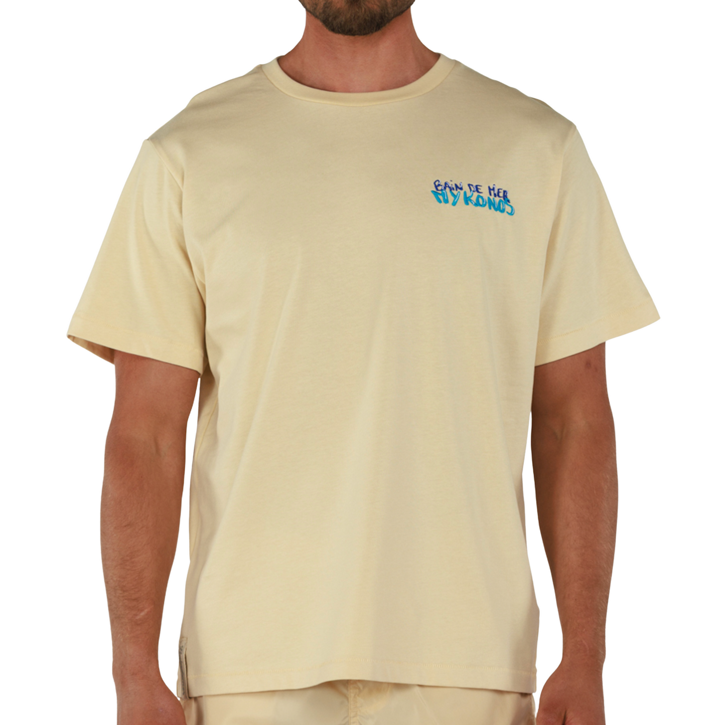 ALLARD SAND | Mens Cotton Oversized T-Shirt BDM MYKONOS