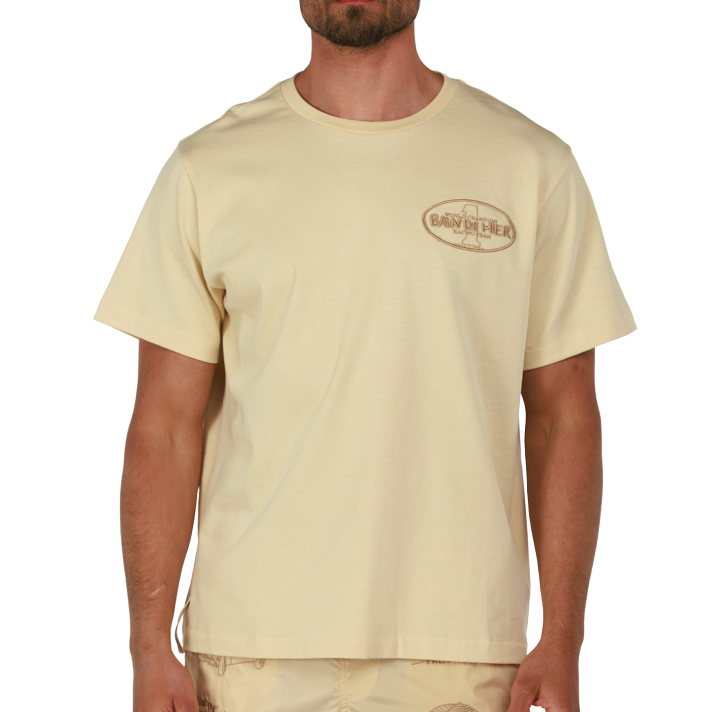 ALLARD SAND | Mens Cotton Oversized T-Shirt CHAMPION