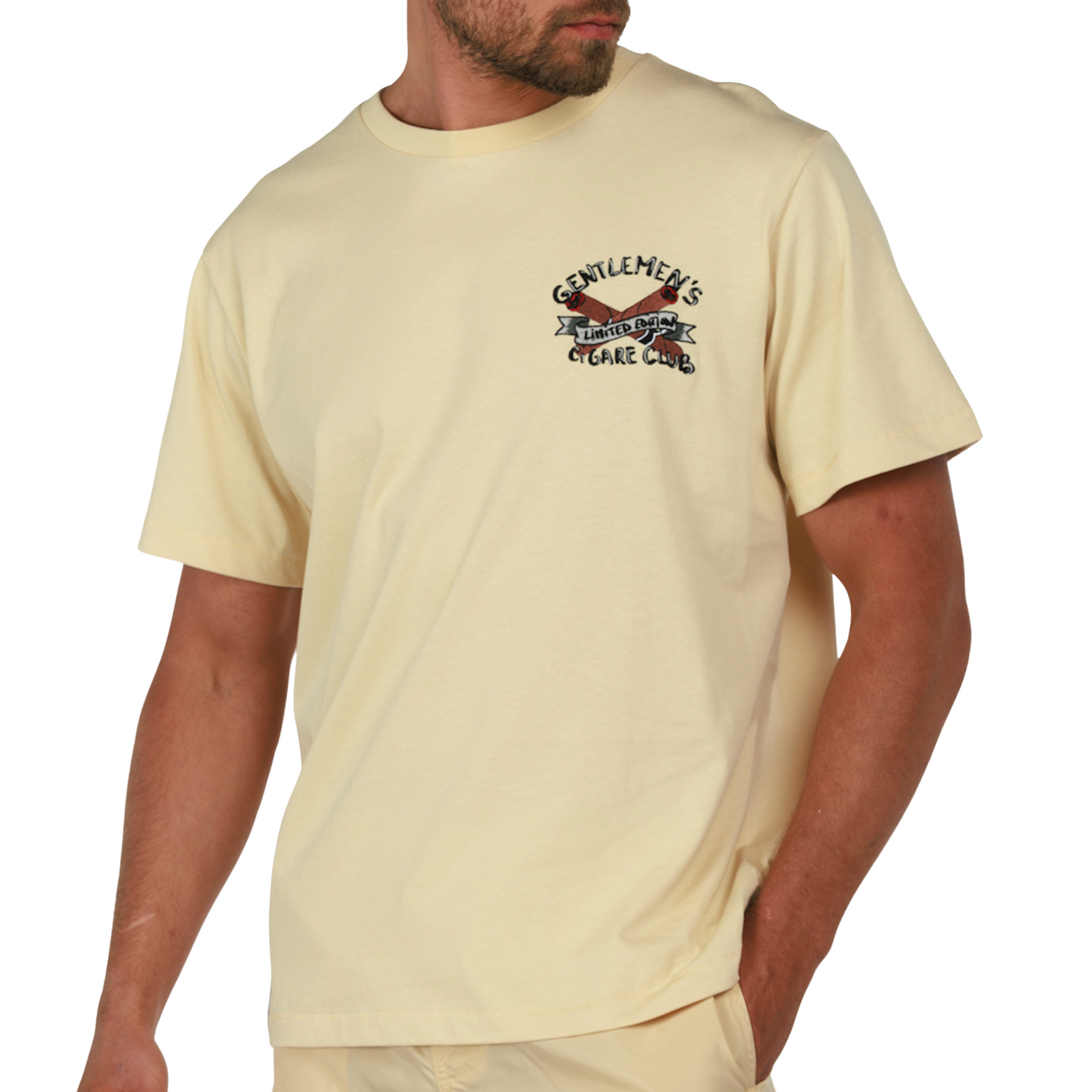ALLARD SAND | Mens Cotton Oversized T-Shirt CIGARE