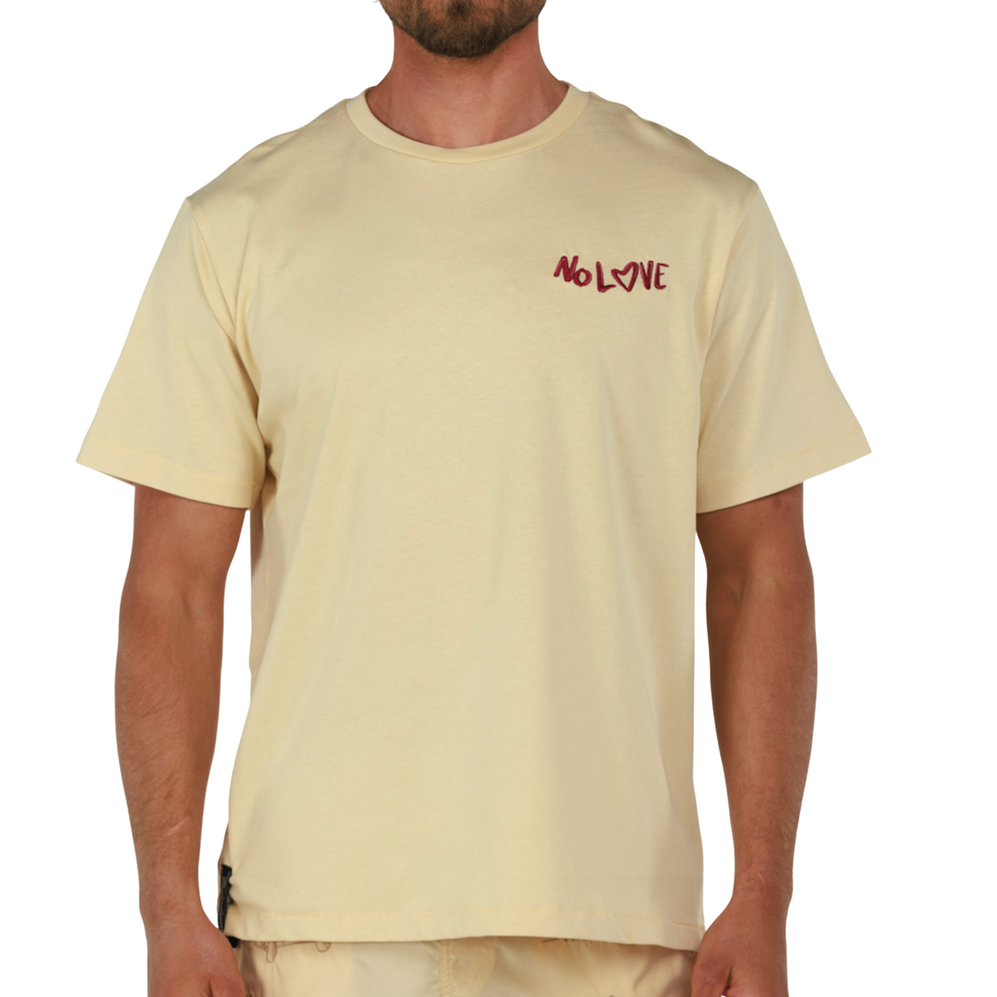 ALLARD SAND | Mens Cotton Oversized T-Shirt NO CHAMP NO LOVE