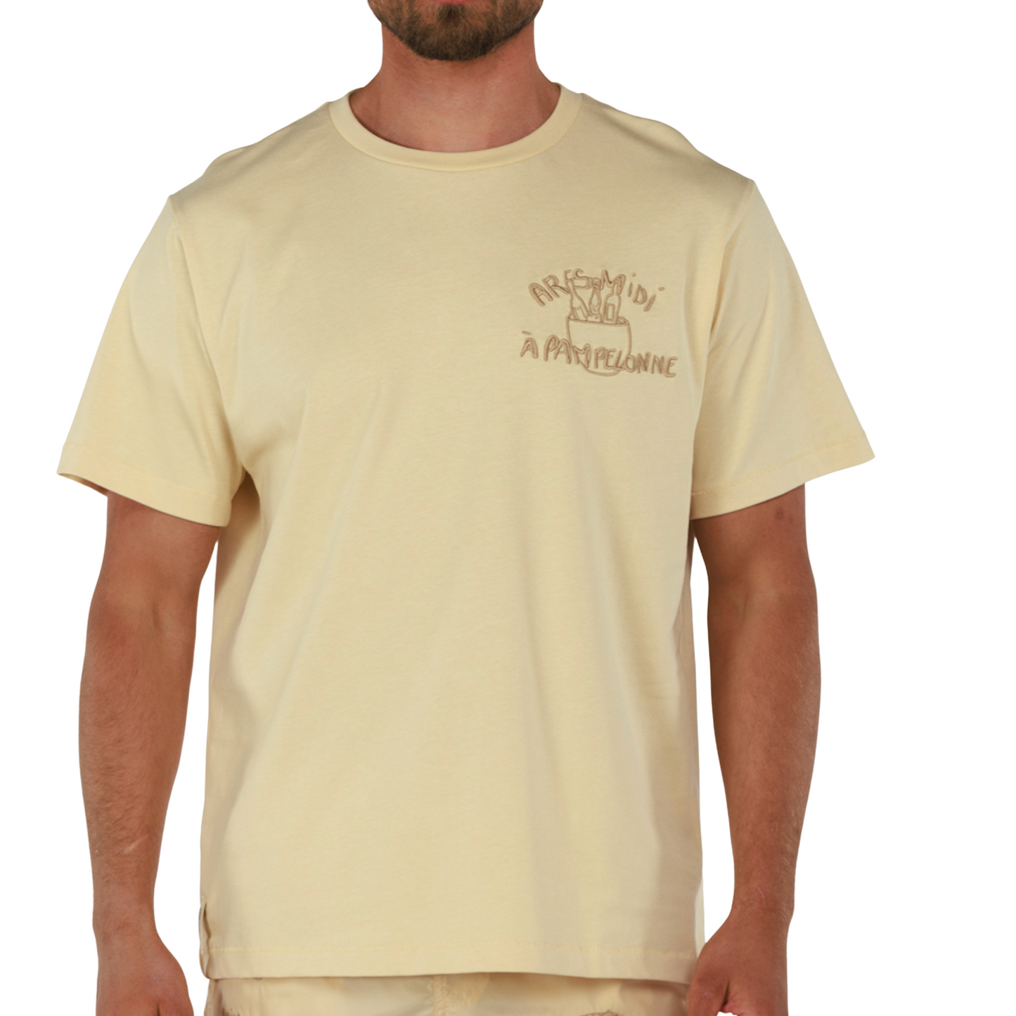 ALLARD SAND | Mens Cotton Oversized T-Shirt PAMPELONNE