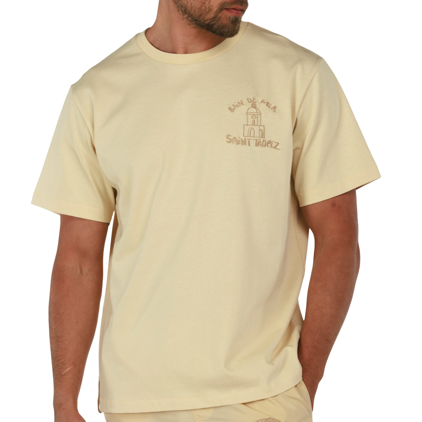 ALLARD SAND | Mens Cotton Oversized T-Shirt PLACE DES LICES