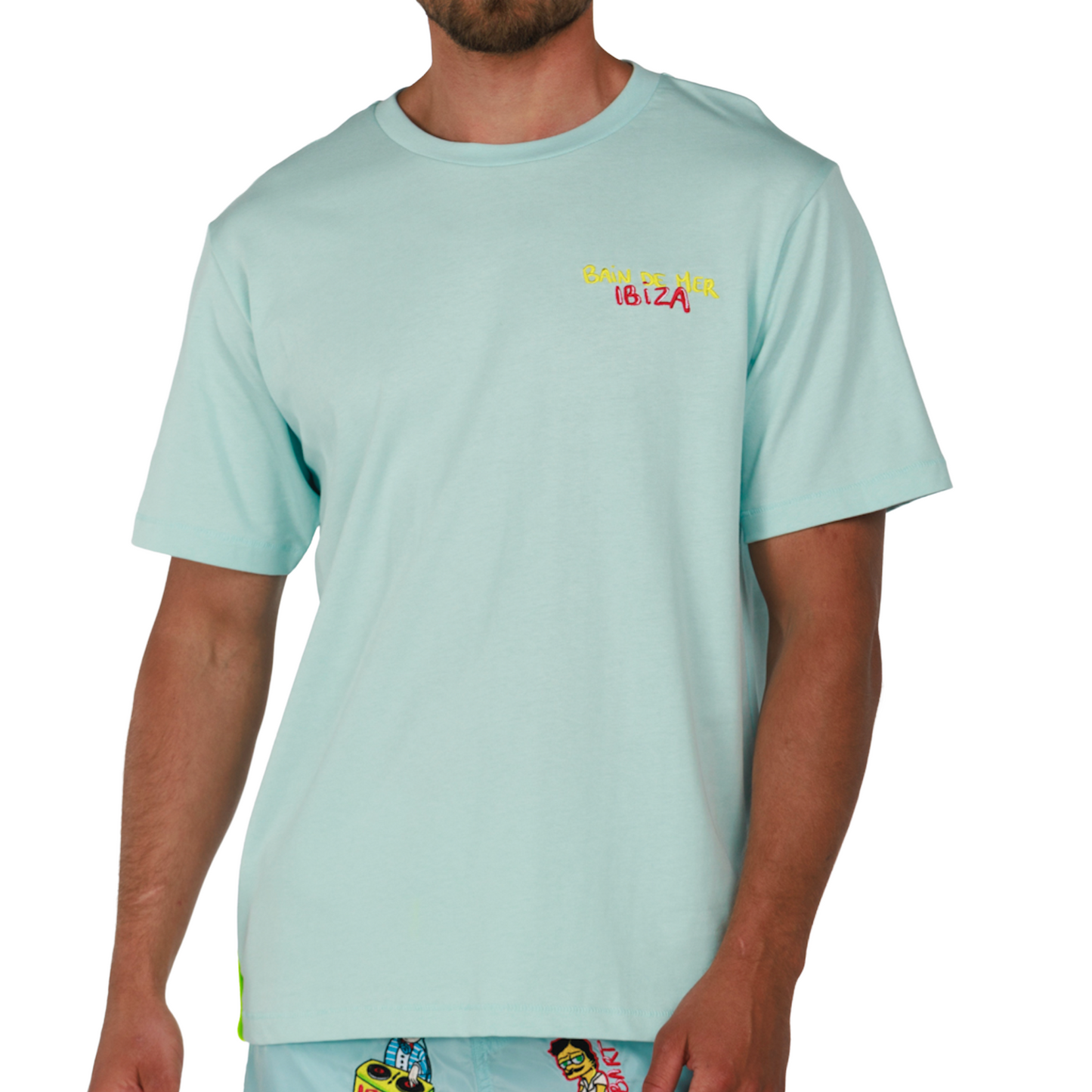 ALLARD SKY BLUE | Mens Cotton Oversized T-Shirt BDM IBIZA