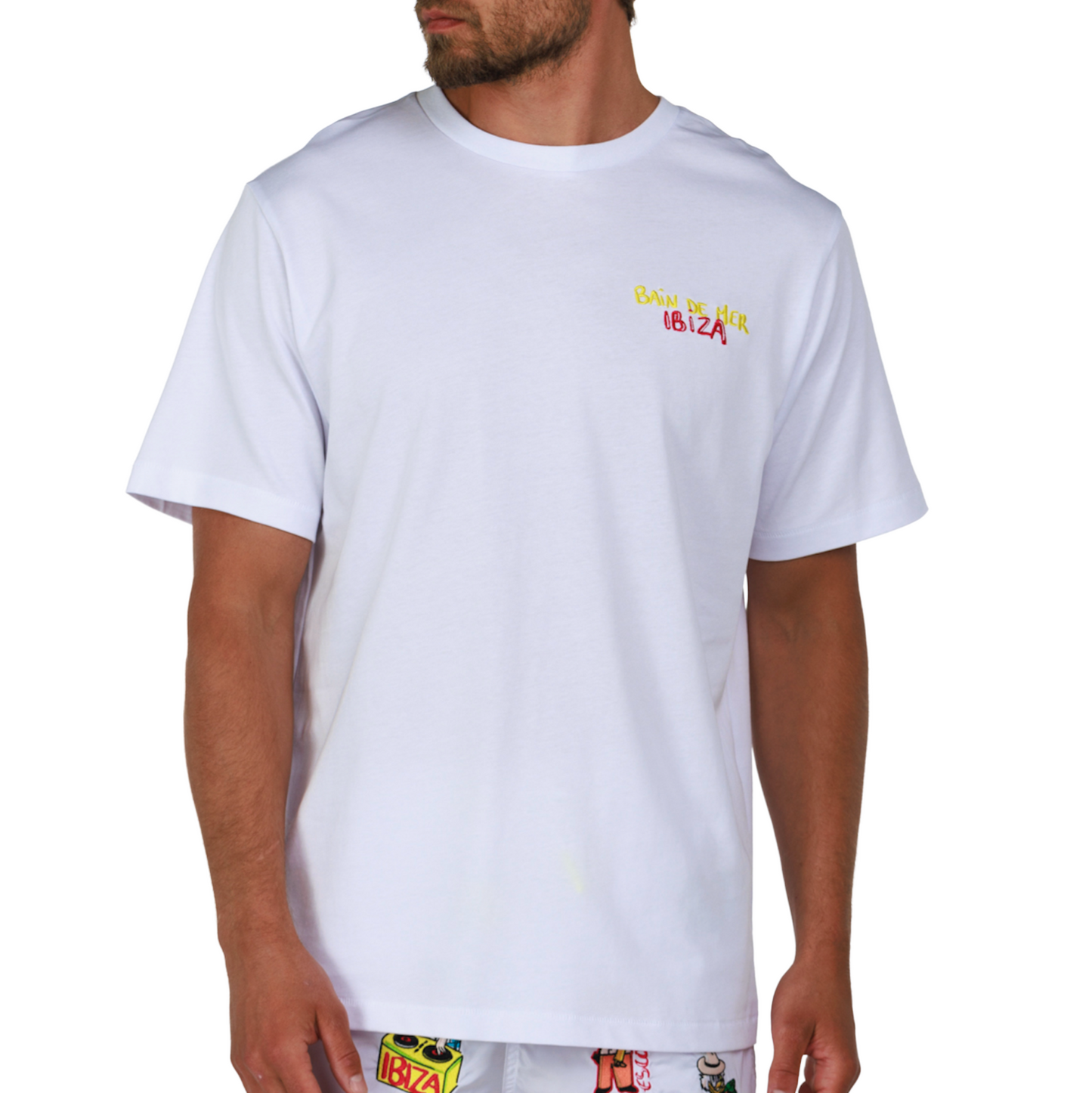 ALLARD WHITE | Mens Cotton Oversized T-Shirt BDM IBIZA