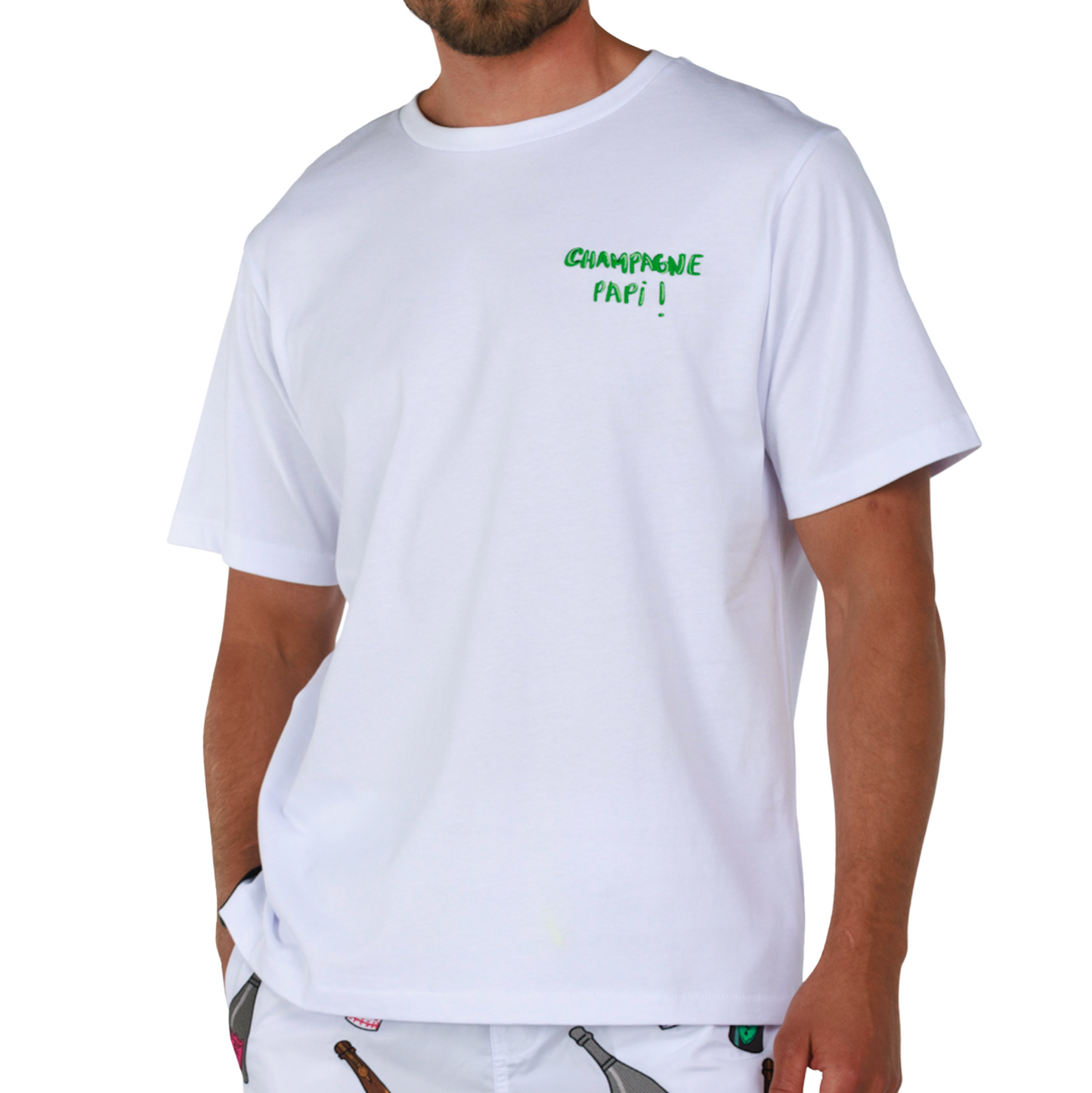 ALLARD WHITE | Mens Cotton Oversized T-Shirt CHAMPAGNE PAPI