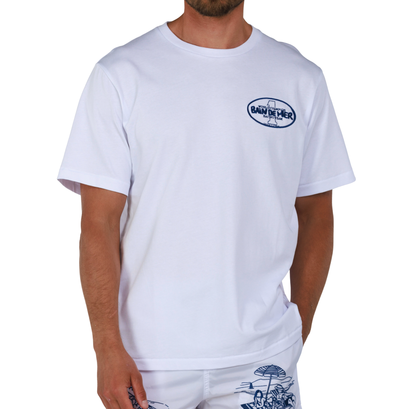 ALLARD WHITE | Mens Cotton Oversized T-Shirt CHAMPION